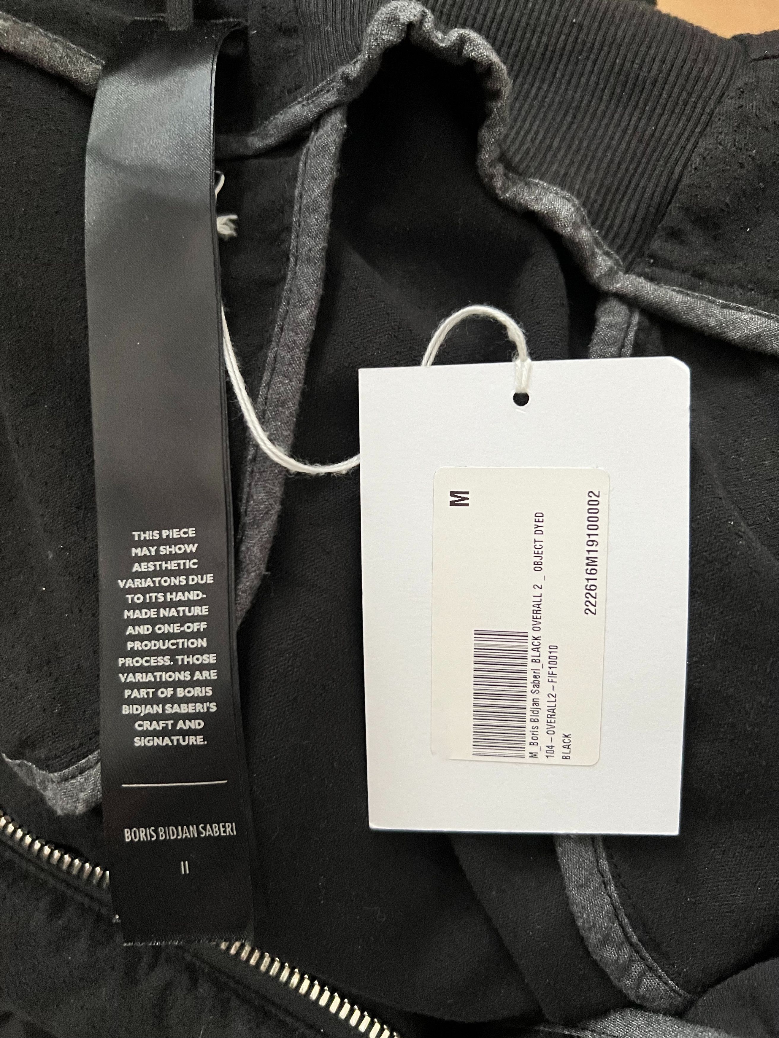 Boris Bidjan Saberi Black Overall 2 Jumpsuit Size US 32 / EU 48 - 12 Thumbnail
