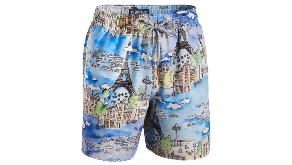 Vilebrequin Vilebrequin Moorea Swim Shorts Paris Eiffel Casual Pocket Size US 34 / EU 50 - 2 Thumbnail