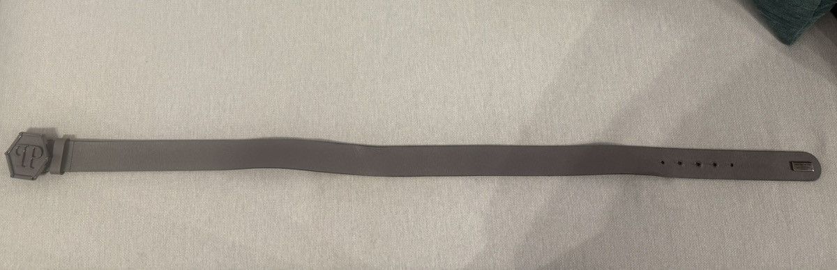 Philipp Plein Philipp Plein grey leather belt Size 36 - 4 Thumbnail