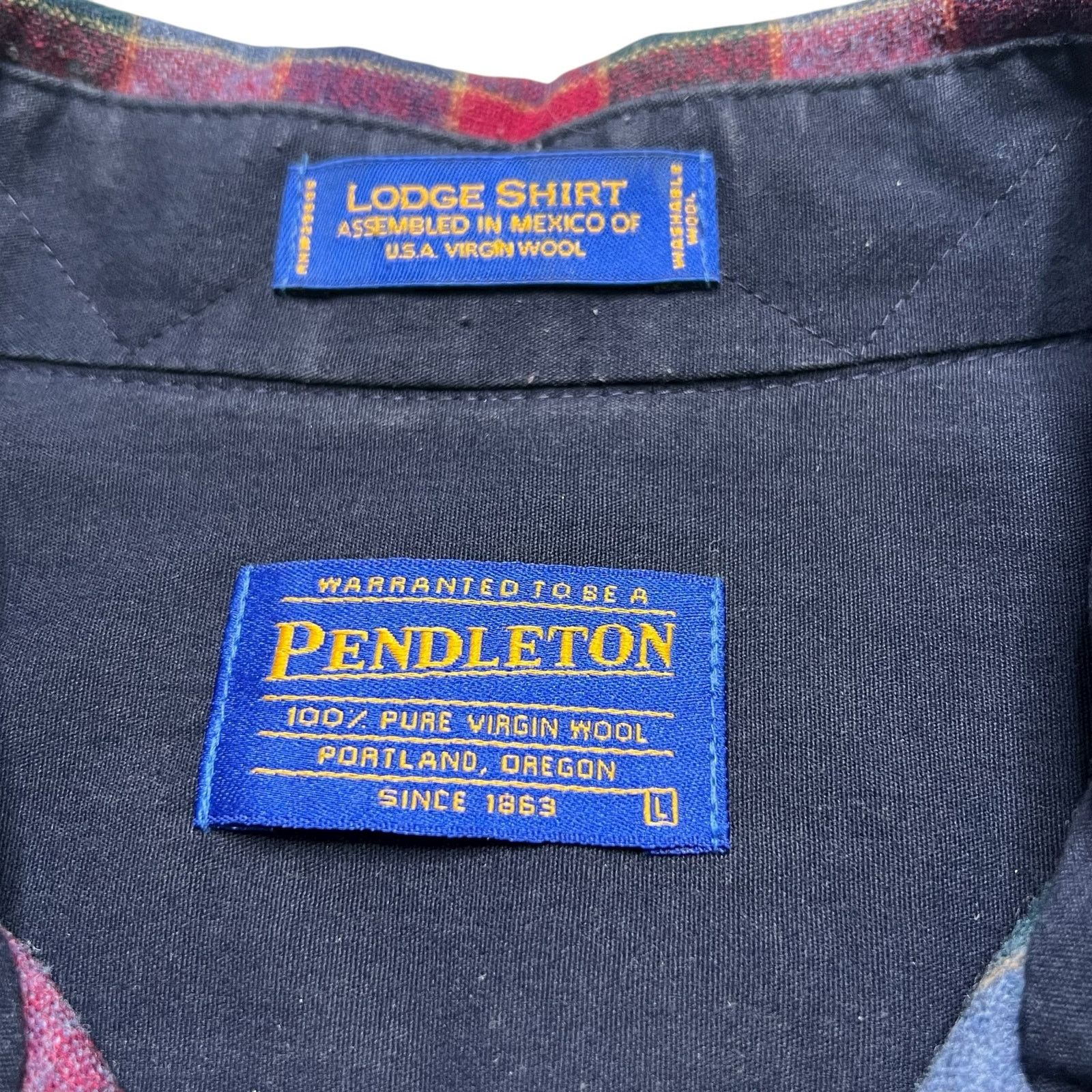 Pendleton Vintage Pendleton Flannel Mens Large Red Button Up Shirt Size US L / EU 52-54 / 3 - 3 Thumbnail