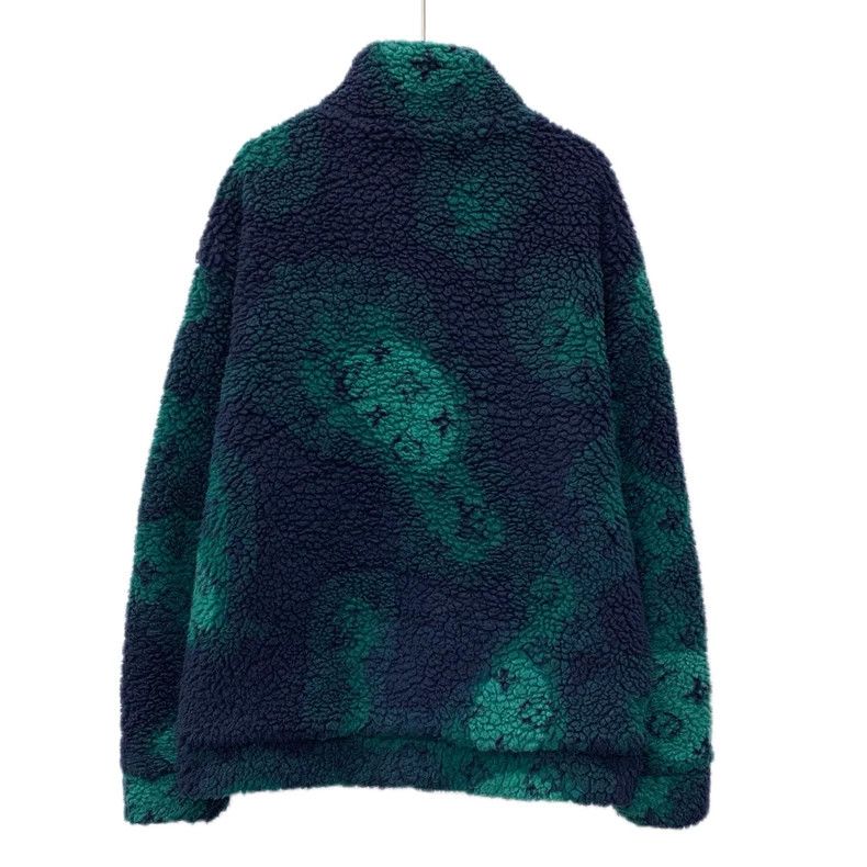 Louis Vuitton Louis Vuitton Green logo monogrammed full-print suede zip- Size US XL / EU 56 / 4 - 2 Thumbnail