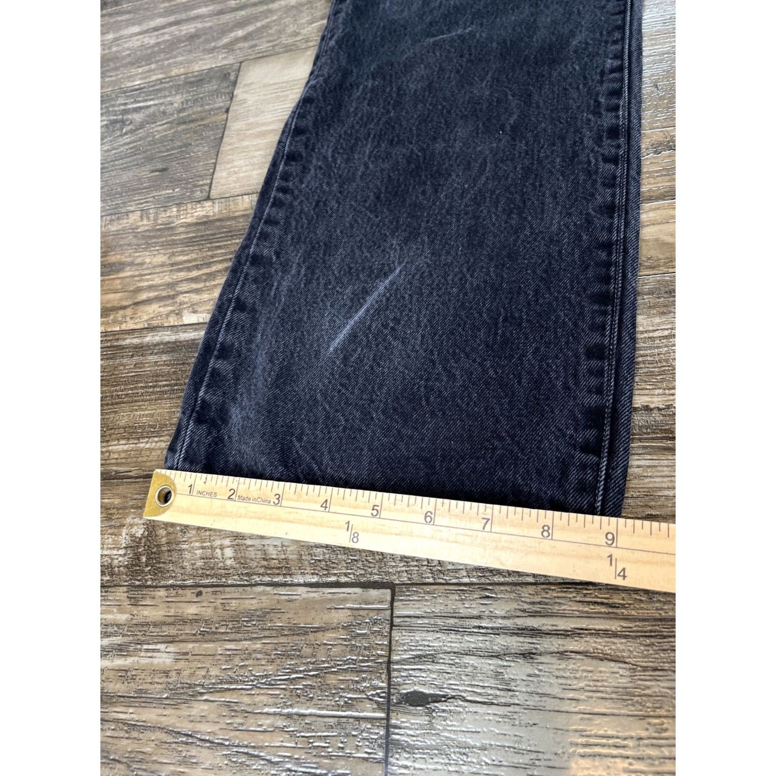 Levi's Levi's 501 Original Jeans Black 40x31 Button Fly Straight Denim Men Shoes? Size US 40 / EU 56 - 3 Thumbnail