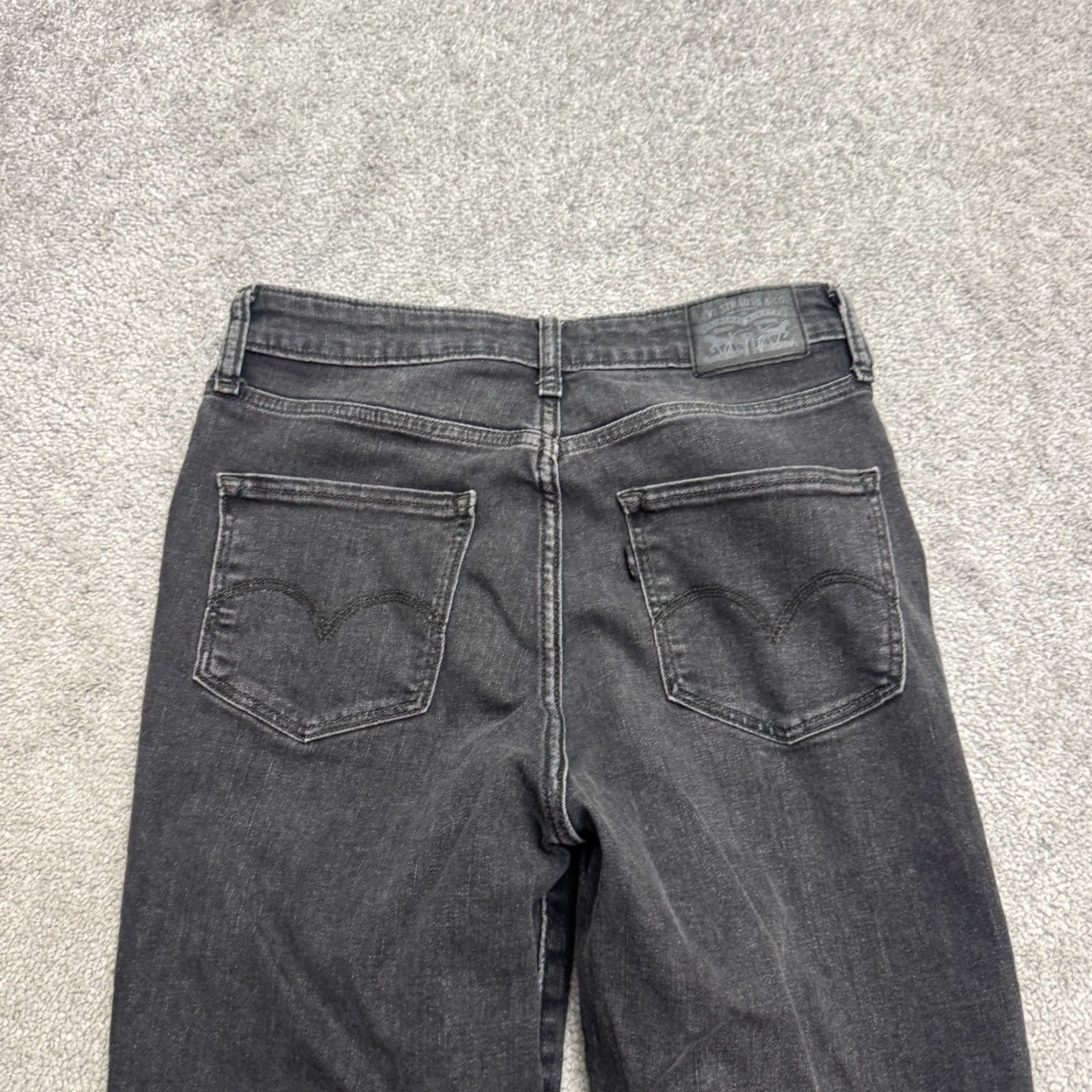 Levi's Levi's 712 High Rise Skinny Denim Jeans Womens 28x30 Black Washed Casual Stretch Size 28" / US 6 / IT 42 - 5 Thumbnail