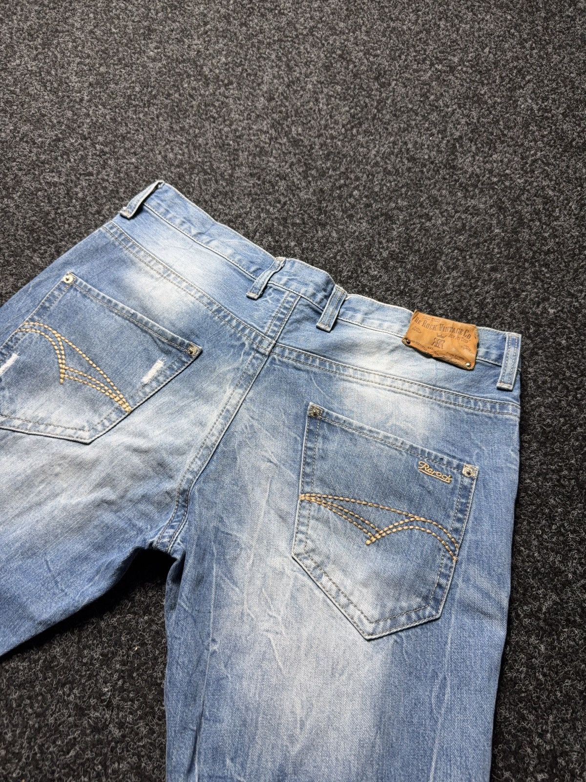 Le Grande Bleu (L.G.B.) Y2K Distressed Japanese Biker Denim Jeans Destroyed Punk Size US 34 / EU 50 - 12 Thumbnail