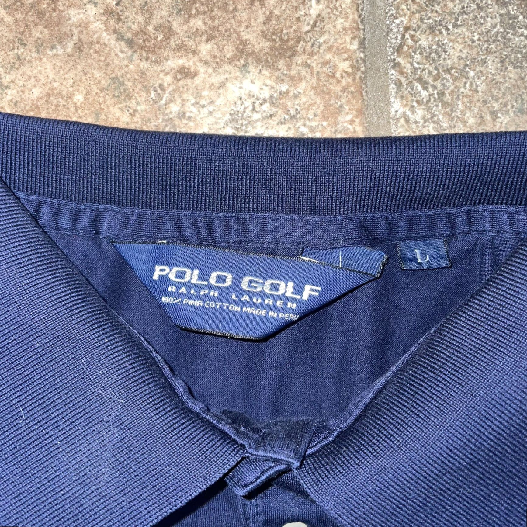 Ralph Lauren Polo Ralph Lauren Golf Polo Navy Blue Short Sleeve L Men Size Regular Cotton Peru Pima Golf Size US L / EU 52-54 / 3 - 3 Thumbnail