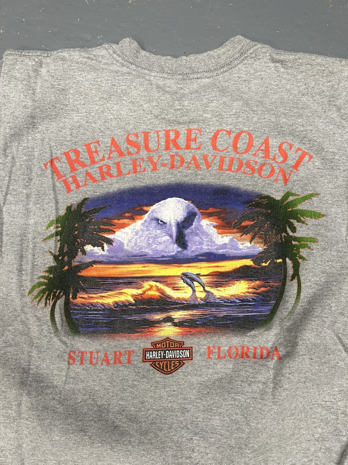Harley Davidson × Vintage Crazy Vintage Y2K Essential Grey Harley Davidson Tee Shirt Size US M / EU 48-50 / 2 - 2 Thumbnail