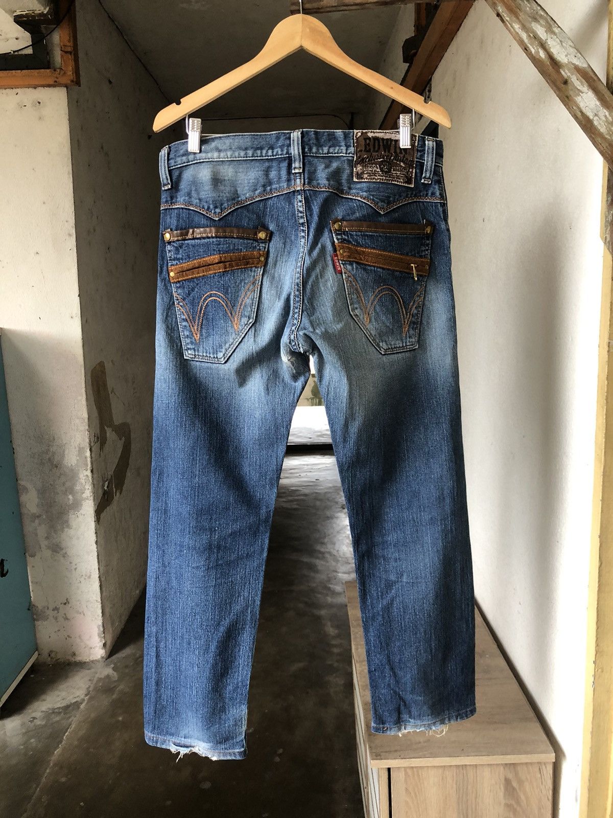 Edwin Vintage Edwin Distressed Denim Size US 32 / EU 48 - 2 Thumbnail