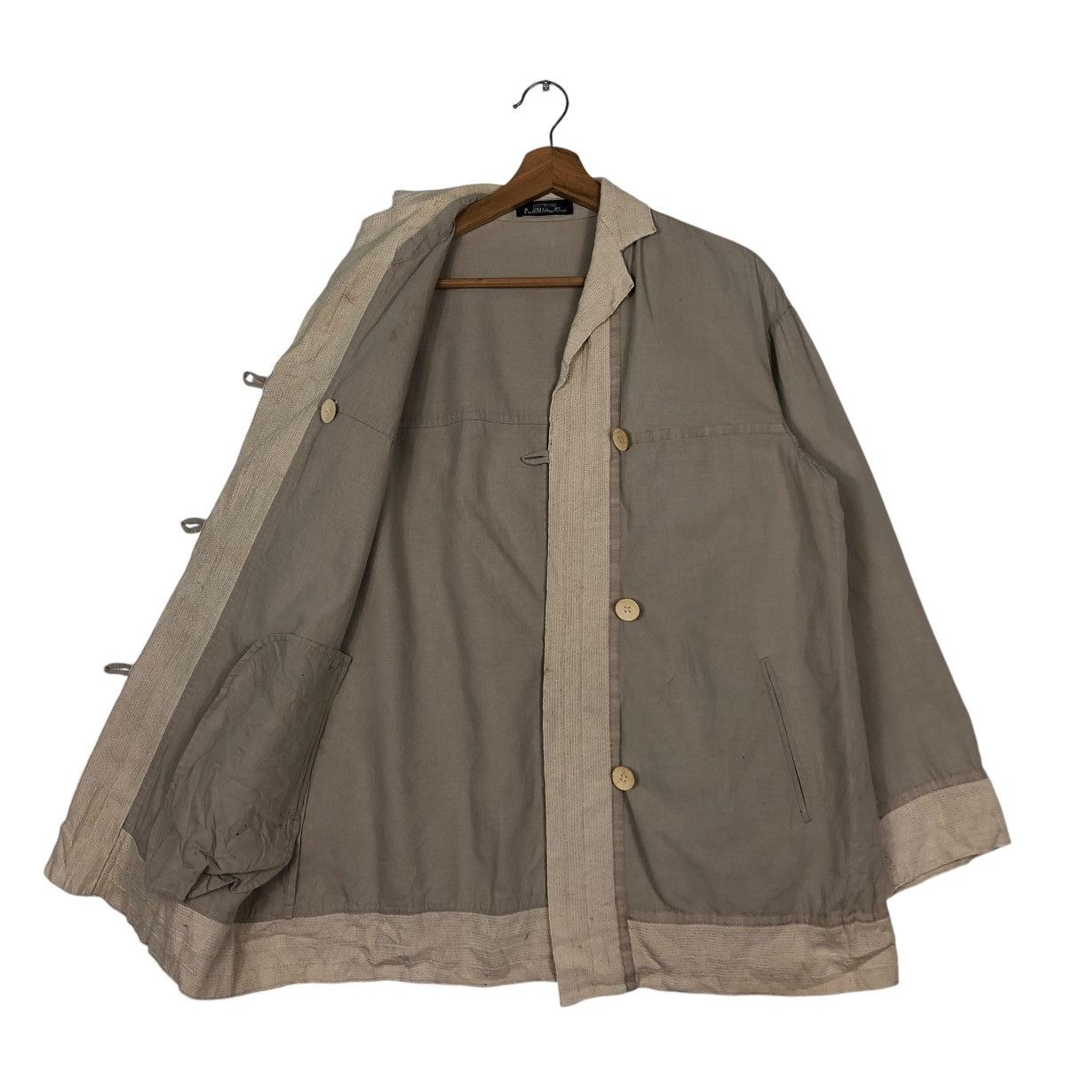 Issey Miyake 🔥VINTAGE ISSEY MIYAKE PERMANENTE MANDARIN BUTTON JACKET Size US M / EU 48-50 / 2 - 13 Thumbnail