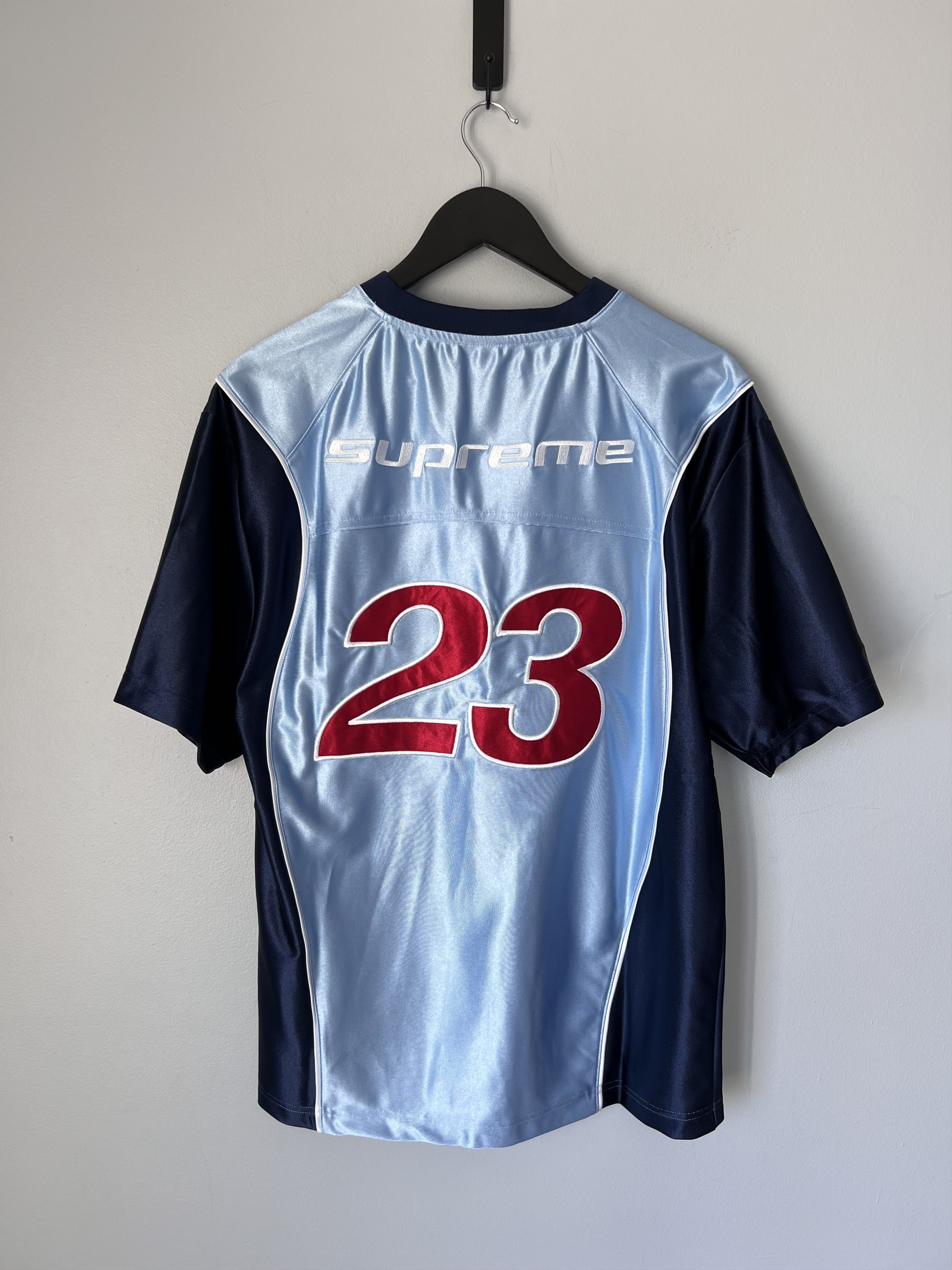 Jordan Brand × Supreme Supreme Jordan Warm Up Jersey in Light Blue Size US S / EU 44-46 / 1 - 5 Thumbnail