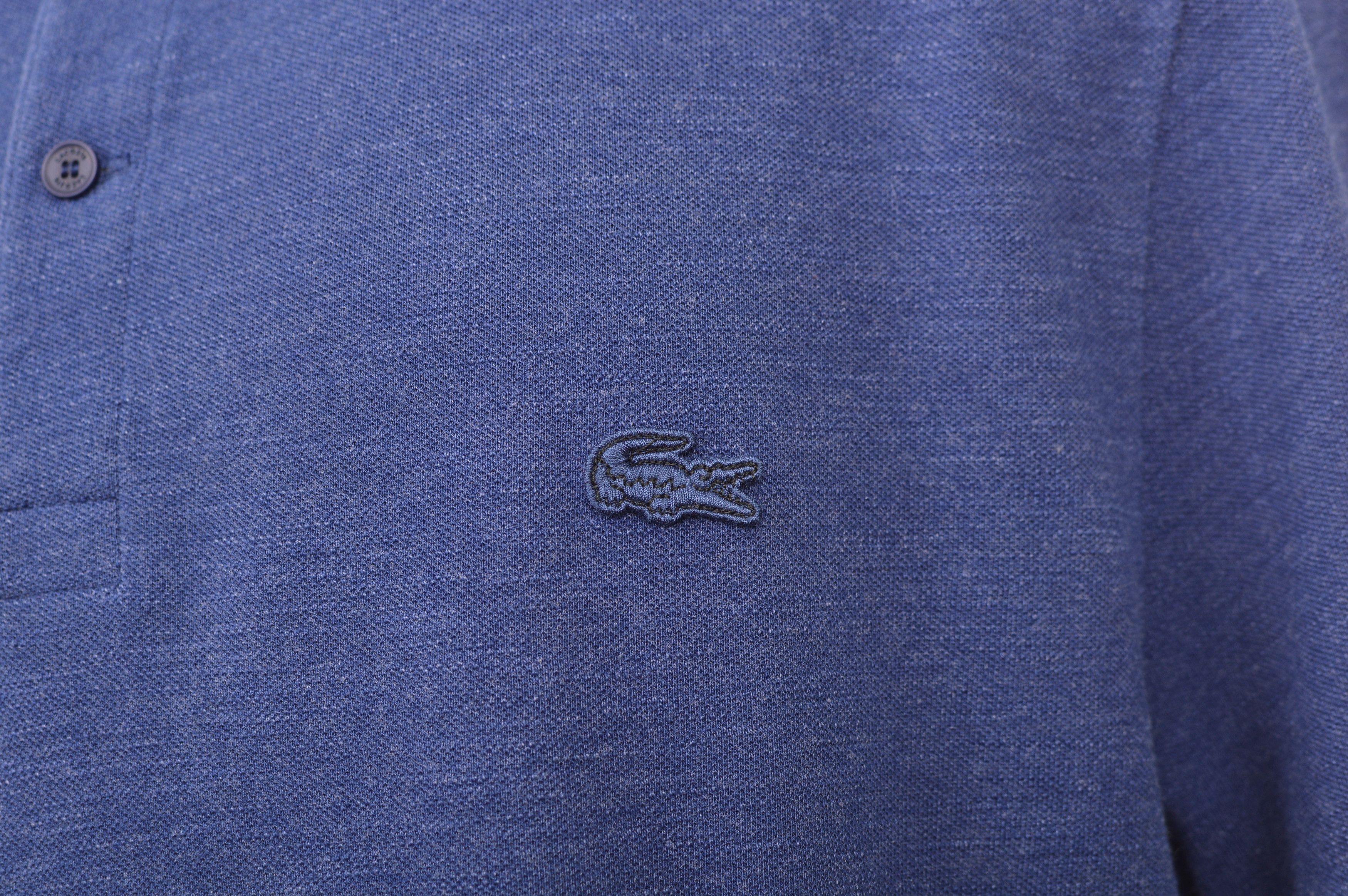 Lacoste Lacoste PH7634 Blue Regular Fit Short Sleeve Polo Shirt Size US L / EU 52-54 / 3 - 3 Thumbnail