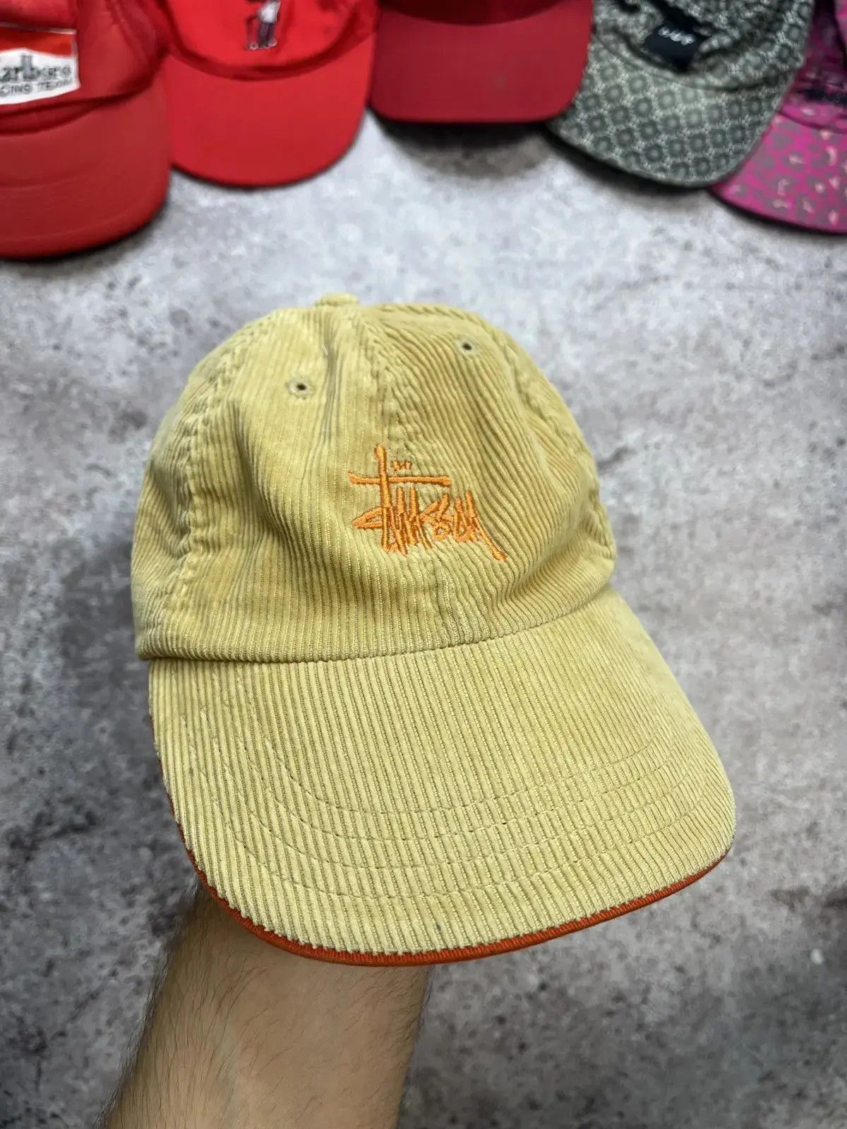 Stussy × Vintage Stussy Velvet Vintage Cap Size ONE SIZE - 1 Thumbnail