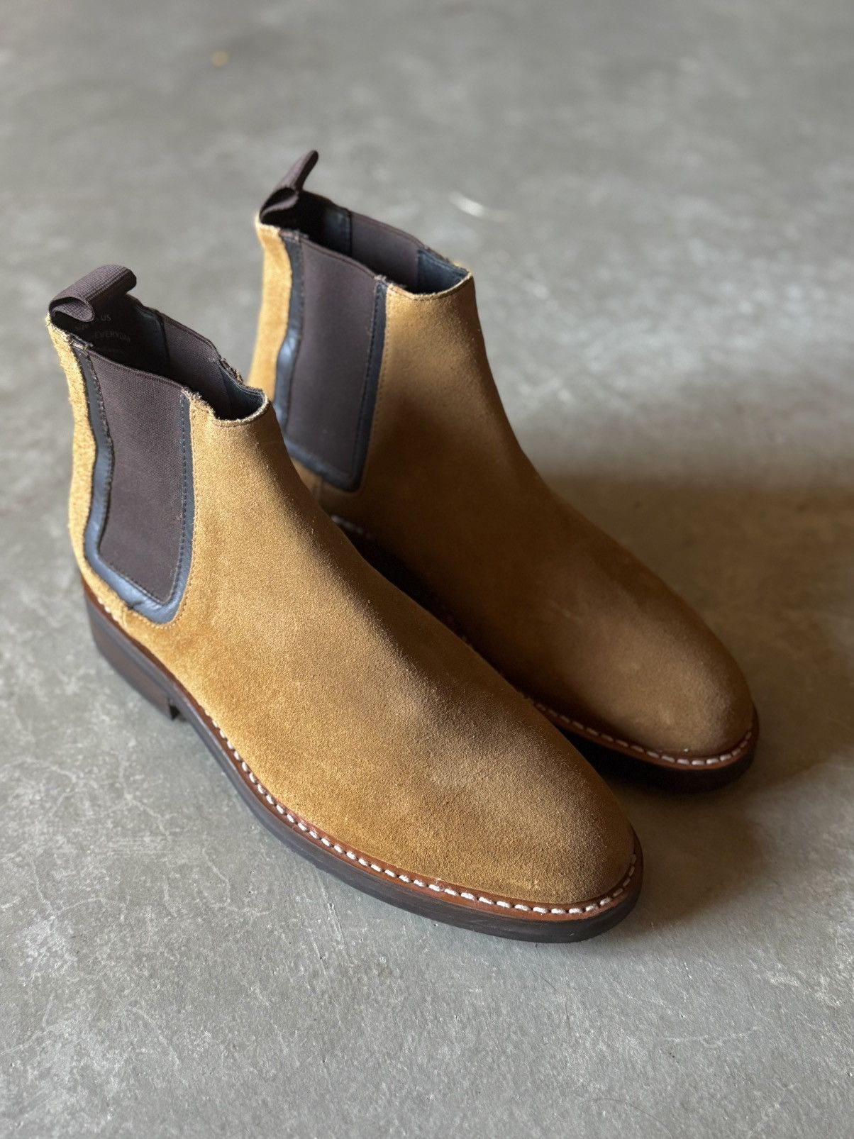 Thursday Boot Company Men’s Duke Chelsea Boots In Honey Tan Suede Size US 9.5 / EU 42-43 - 1 Thumbnail