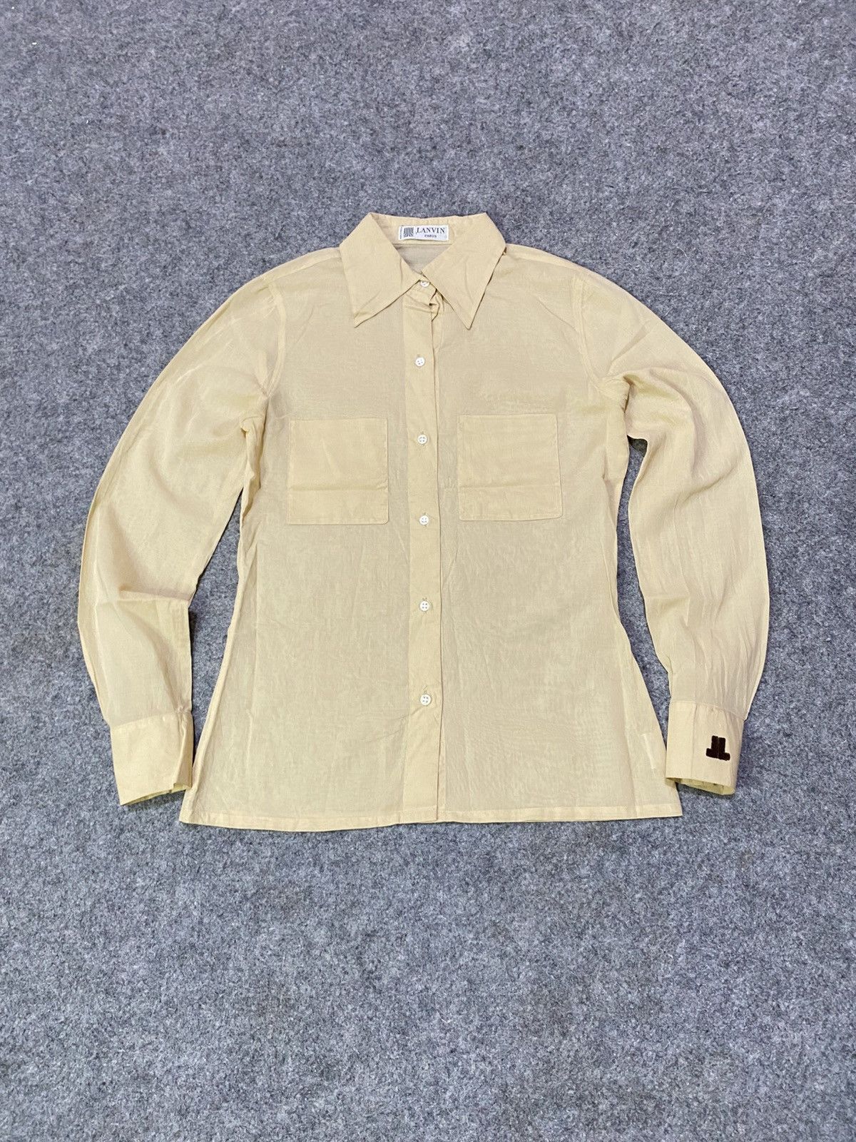 1980s Vintage Lanvin Silk Shirt