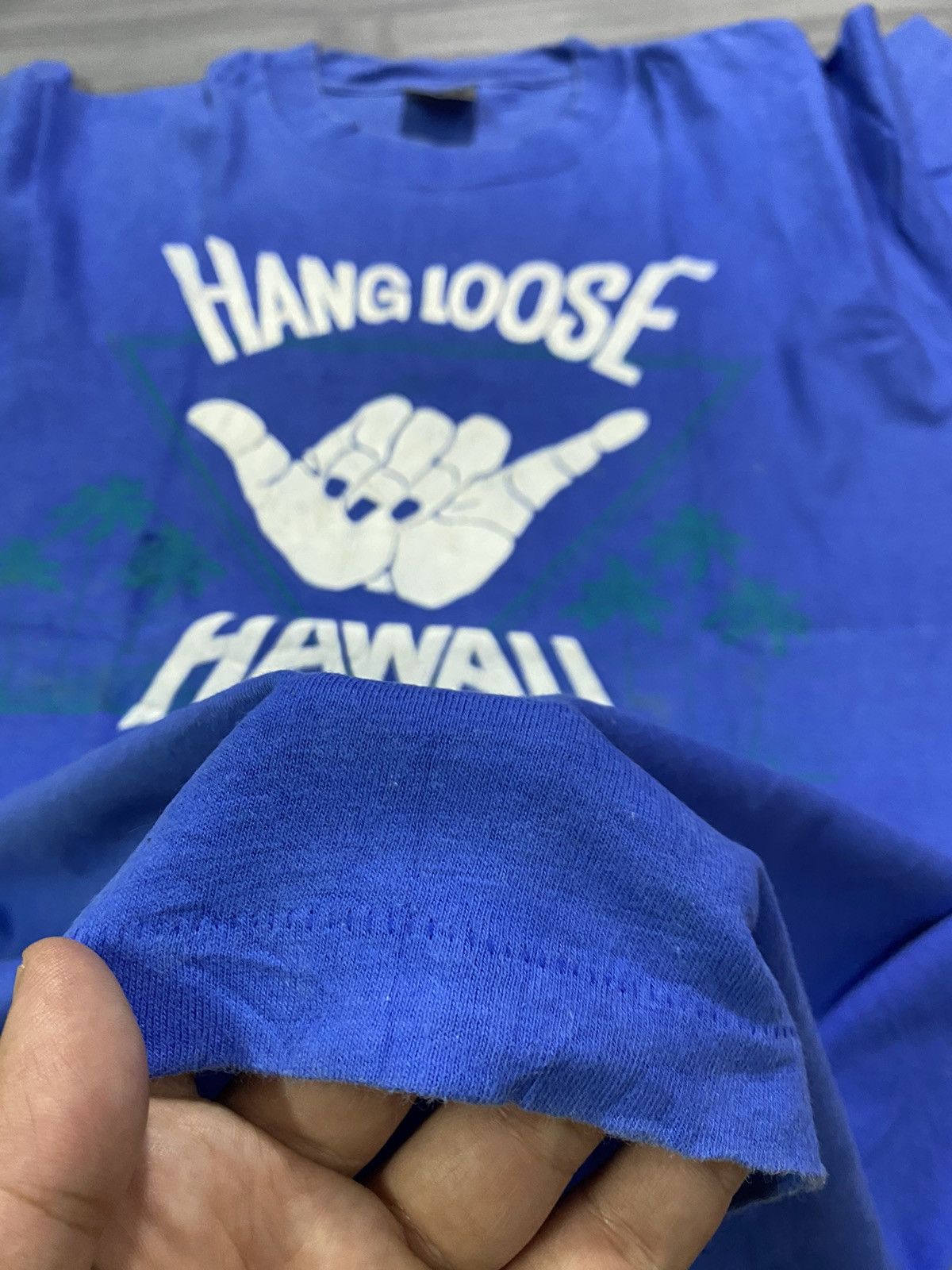 Hanes Vintage 90s Hang Loose Hawaii Shaka Souvenir Size US L / EU 52-54 / 3 - 14 Thumbnail