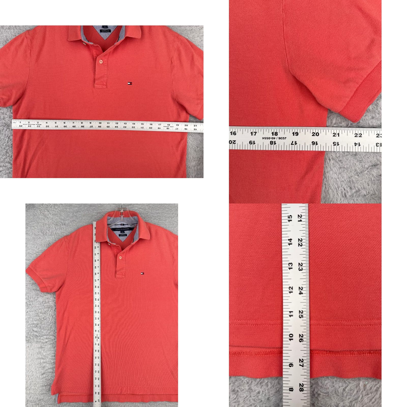 Tommy Hilfiger Tommy Hilfiger Shirt Polo Men Adult Medium Pink 100% Cotton Slim Classic Fit Short Sleeve Mens Size US M / EU 48-50 / 2 - 8 Thumbnail