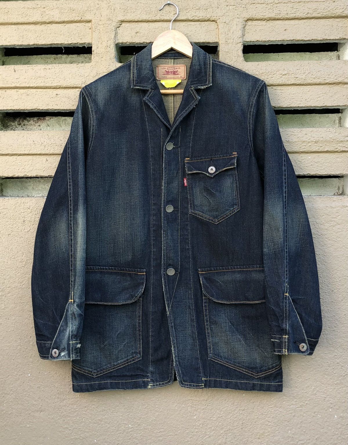 Levi's Vintage Clothing Vintage Levis Red Tab Workers Chore Denim Jacket Size US M / EU 48-50 / 2 - 6 Thumbnail