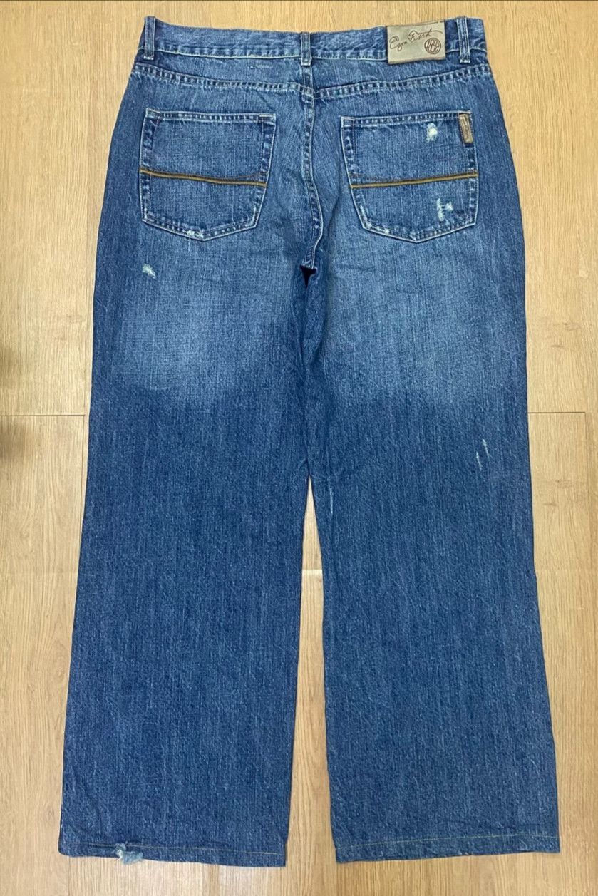 If Six Was Nine Vintage Ezy Distressed Denim Size US 34 / EU 50 - 2 Thumbnail