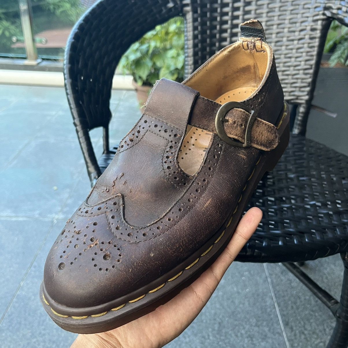 Vintage Martens Wingtip Buckle Mary Jane Made in England