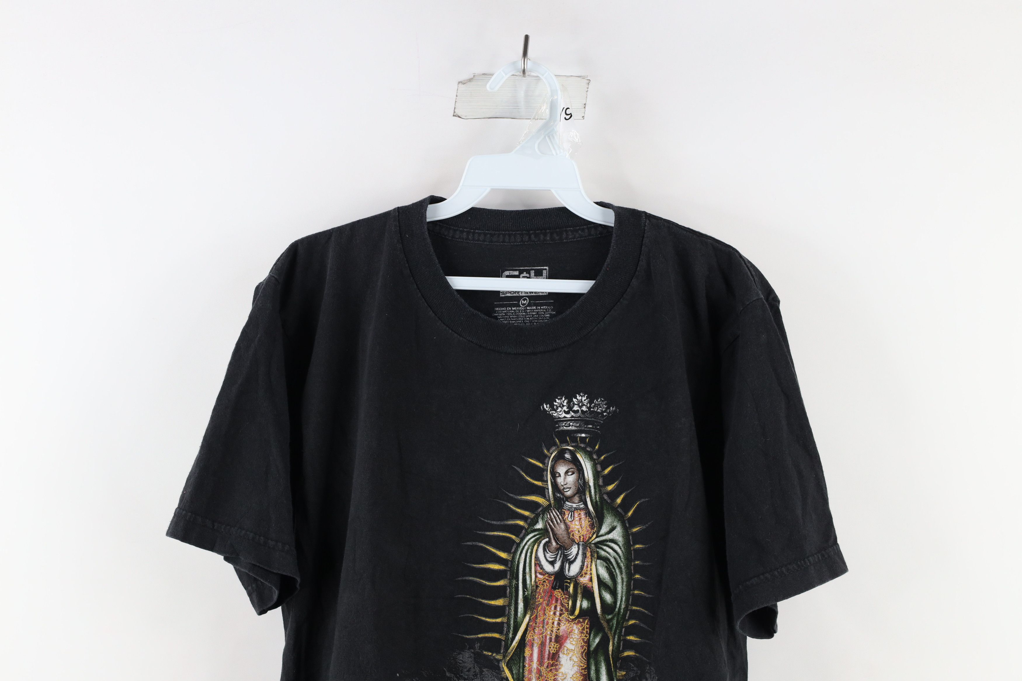 Vintage Vintage Spell Out Our Lady of Guadalupe Mexico T-Shirt Black Size US M / EU 48-50 / 2 - 2 Thumbnail