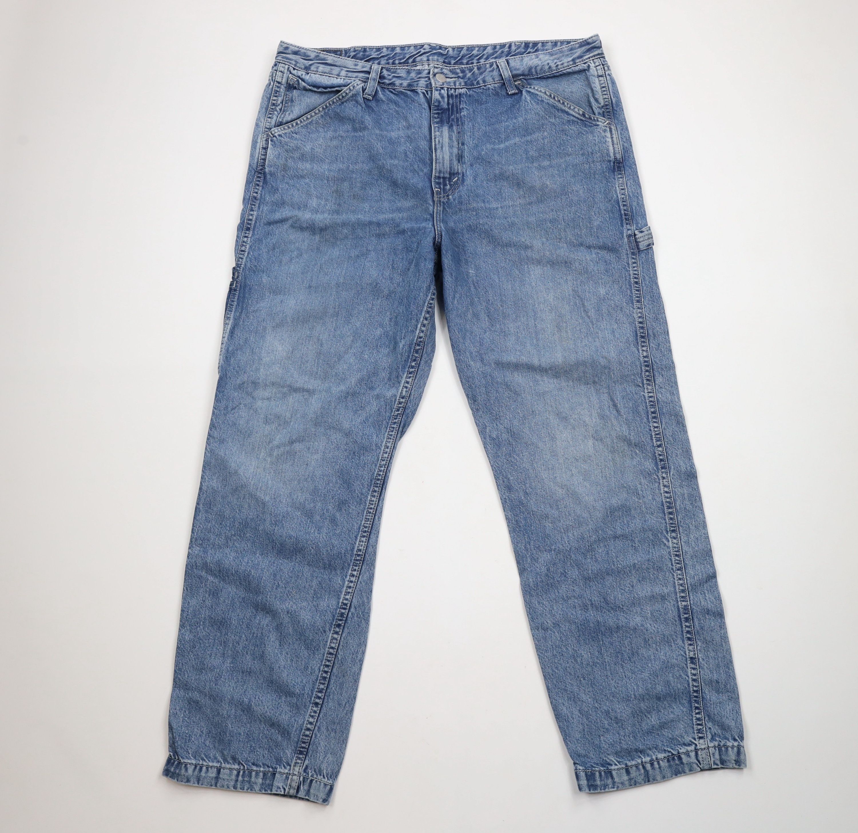 Levi's × Vintage Vintage Y2K Levis Relaxed Fit Dungaree Denim Jeans Blue Size US 38 / EU 54 - 1 Thumbnail
