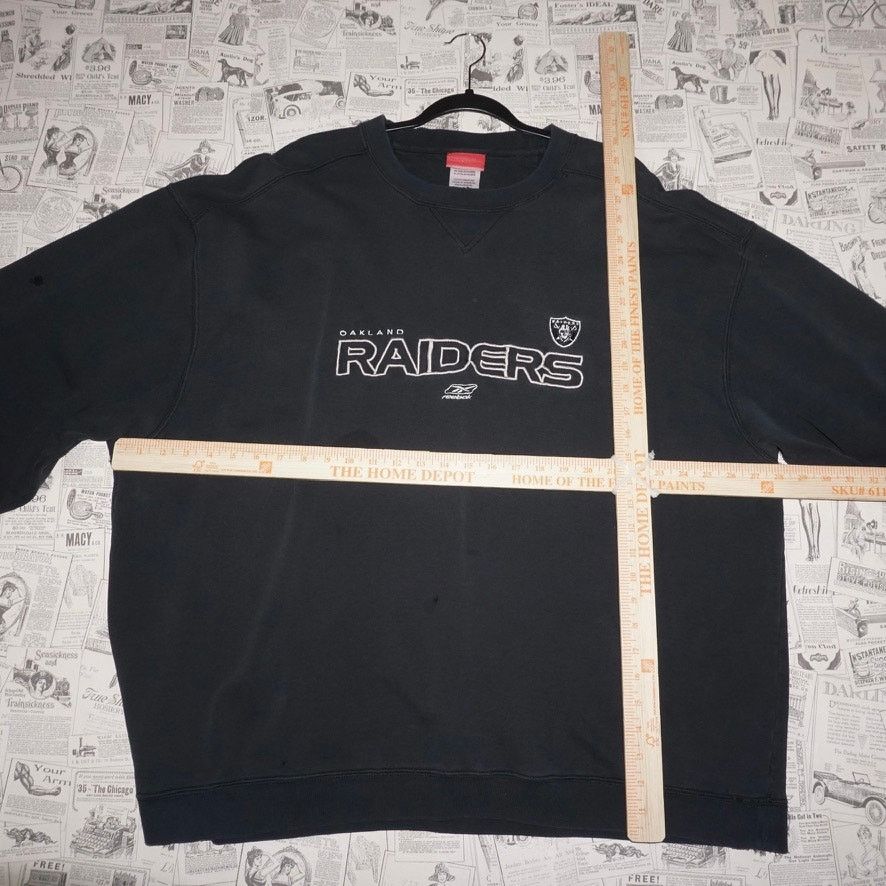 Reebok XXL -Vintage Y2K Oakland Raiders embroider 2000s sweatshirt Size US XXL / EU 58 / 5 - 4 Thumbnail