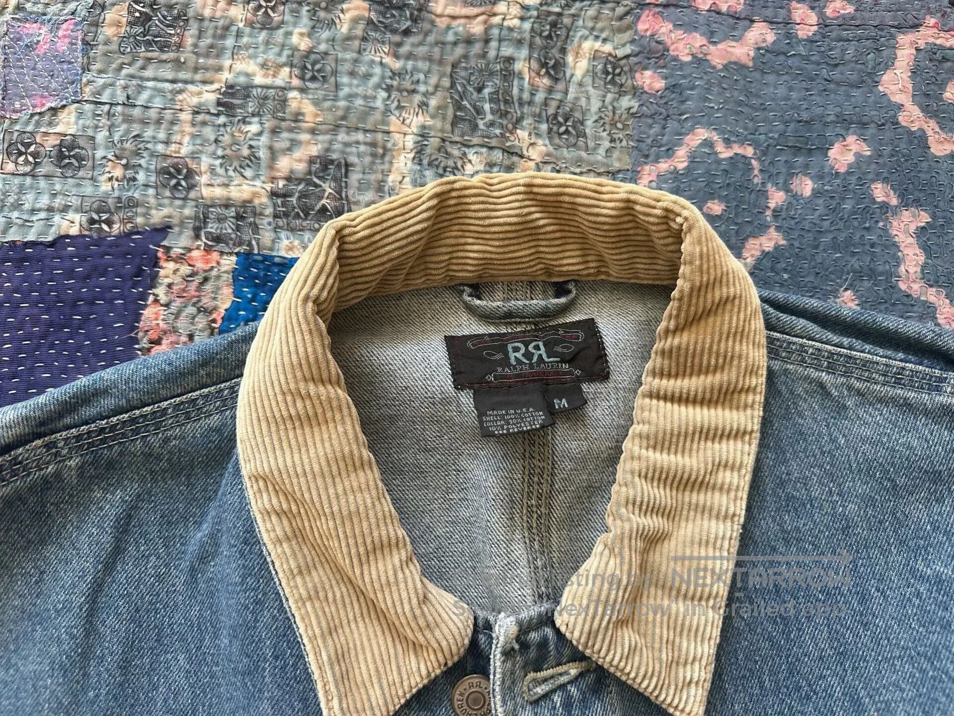 RRL Ralph Lauren RRL 90s US Corduroy Patchwork Jacket. Size US M / EU 48-50 / 2 - 5 Thumbnail