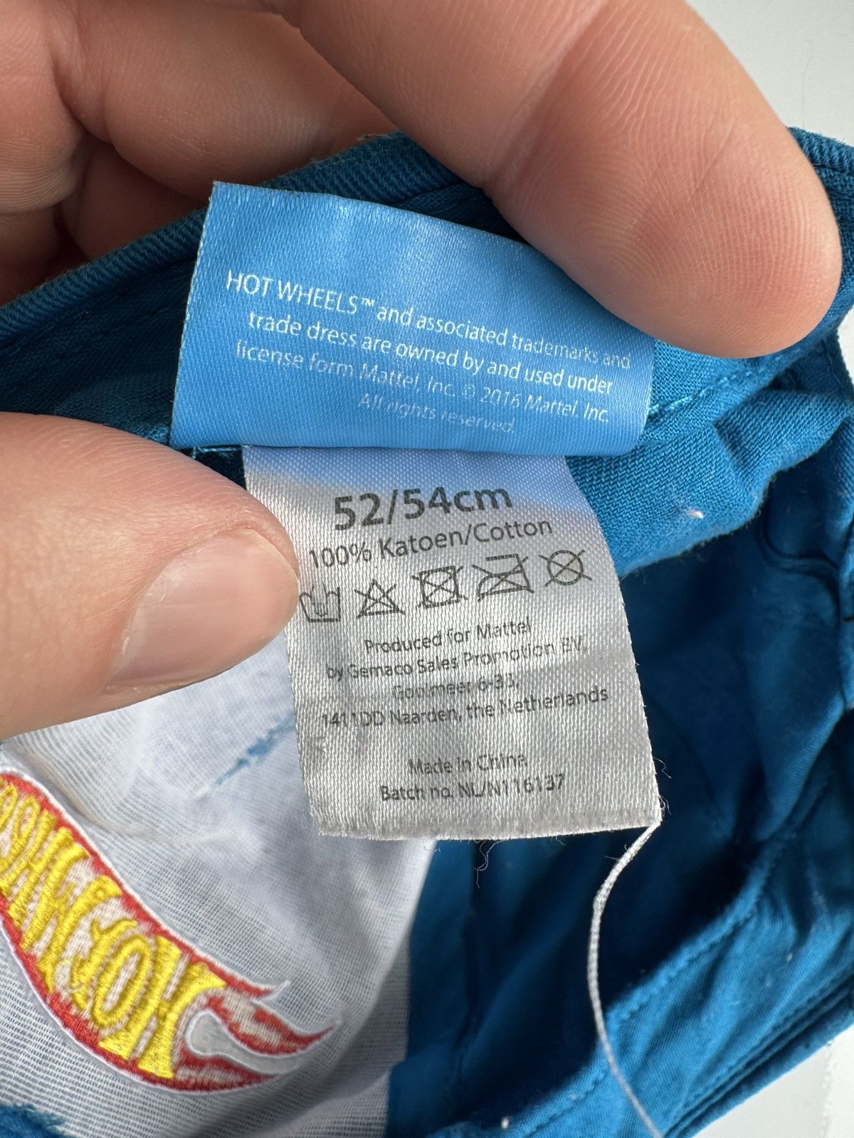 Vintage Hot Wheels Cap Blue Vintage Size 26 - 6 Thumbnail