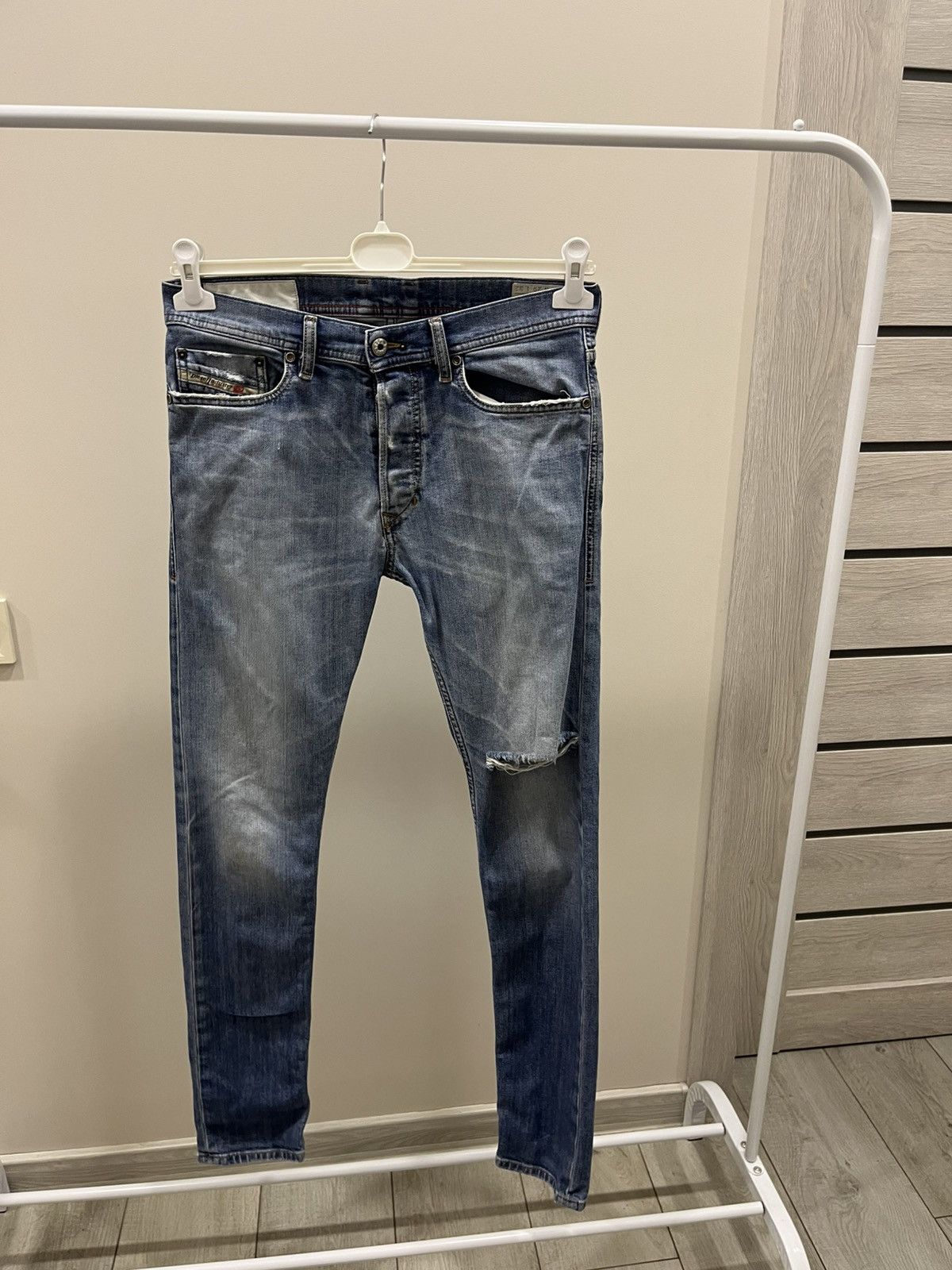 Diesel Vintage Diesel Y2K Dirty New Age Distressed Denim Size US 29 - 1 Thumbnail