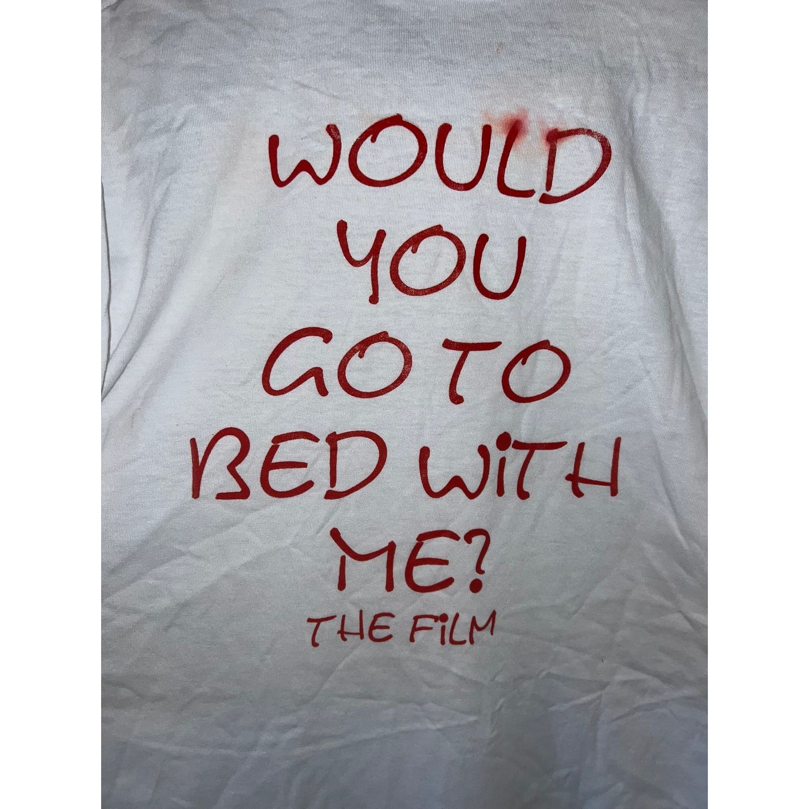 Jerzees Vintage Would You Go To Bed With Me Shirt The Film Tee 90s L Size US L / EU 52-54 / 3 - 7 Thumbnail