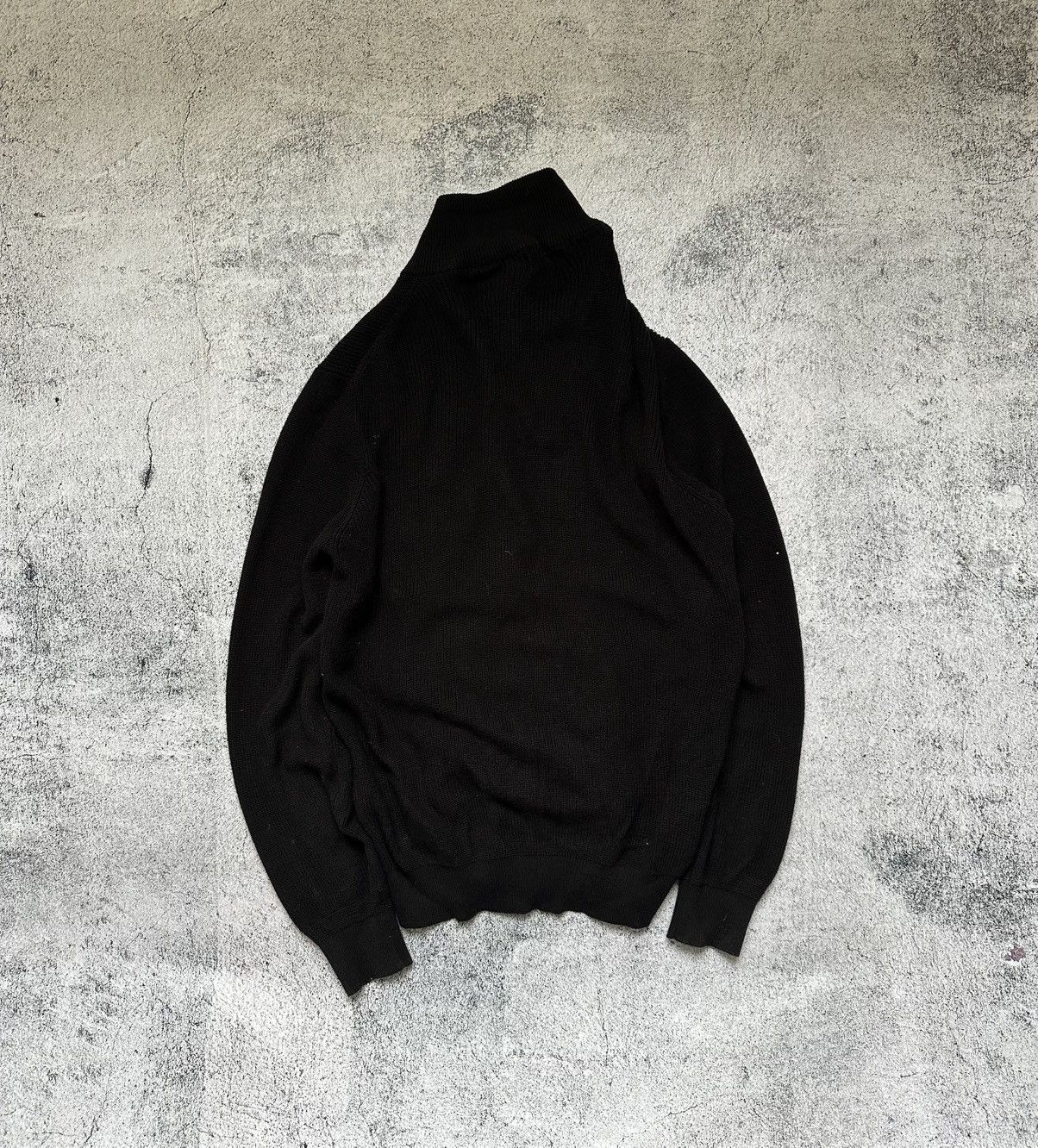 Polo Ralph Lauren Polo Ralph Lauren Tight-Knit Zip Sweater Men's Zip Black Size US S / EU 44-46 / 1 - 2 Thumbnail