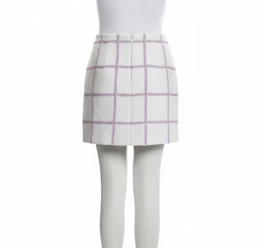 3.1 Phillip Lim 3.1 Phillip Lim Fuzzy Grid Skirt – Angora Blend Size 28" / US 6 / IT 42 - 7 Thumbnail