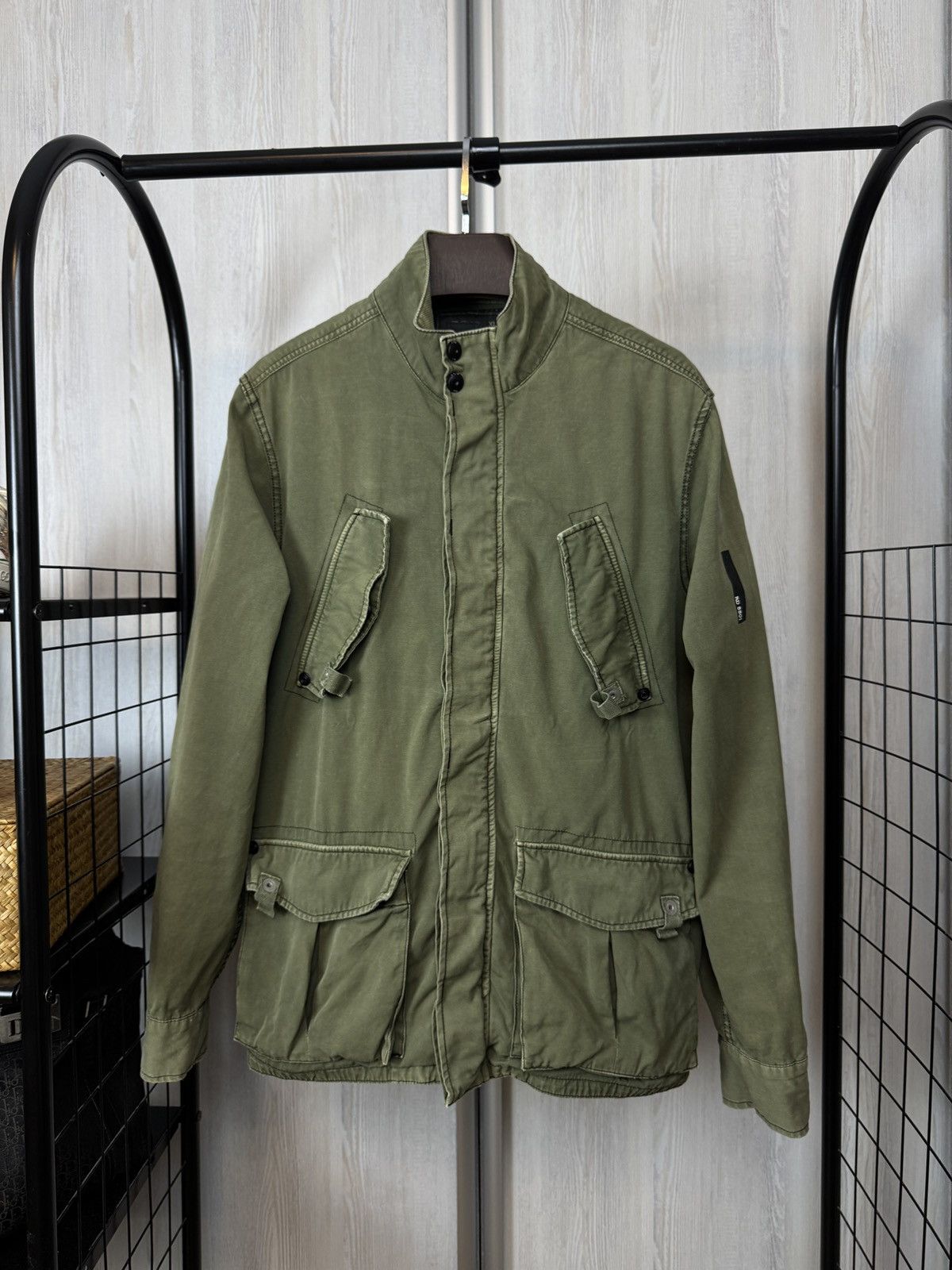 G-Star G-Star Raw vintage faded cotton trench overshirt jacket Size US XL / EU 56 / 4 - 1 Thumbnail