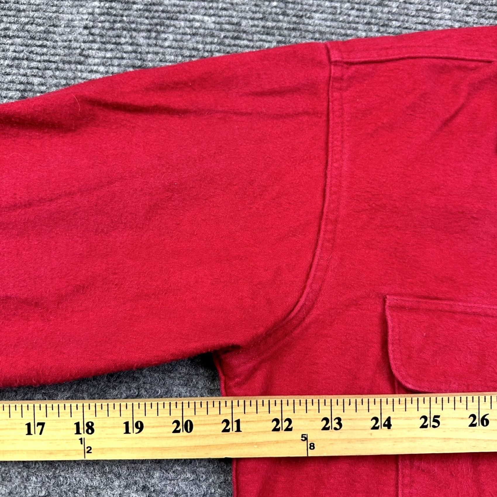 Vintage VINTAGE St Johns Bay Chamois Cloth Heavyweight Button Up Shirt USA Made Mens XLT Red Cotton Chamois Button-Up Pockets Outdoor 90s Mens Size US XL / EU 56 / 4 - 7 Thumbnail