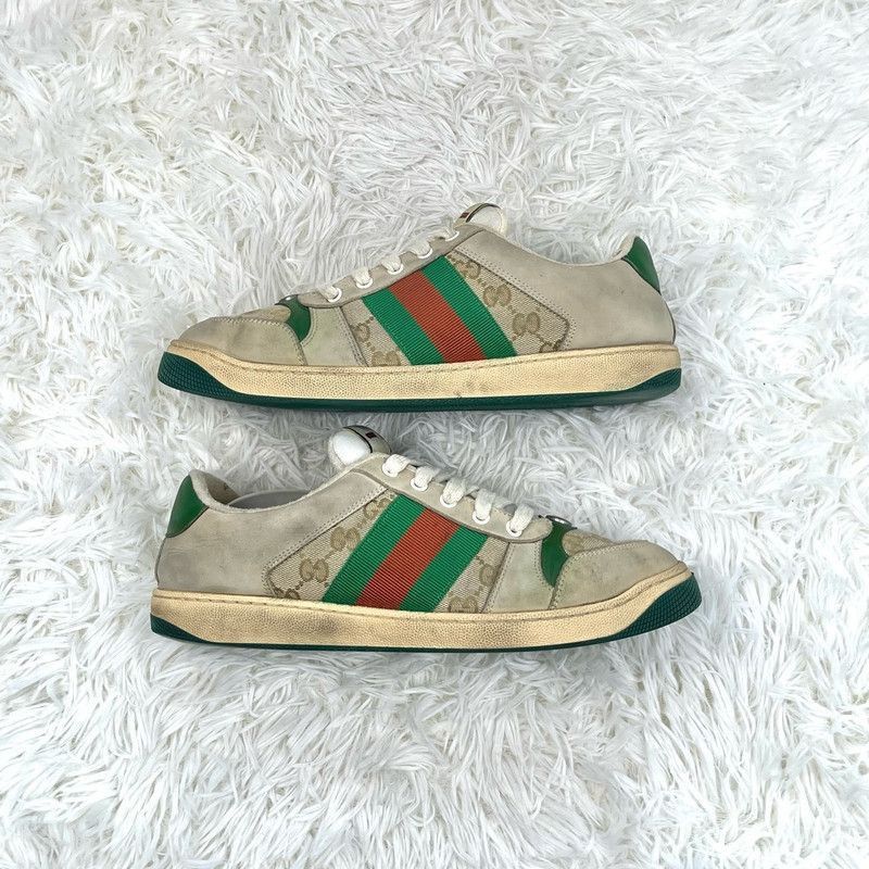 Gucci Gucci Screener Leather Sneakers in Green - Size US 9.5 / EU 42-43 - 5 Thumbnail