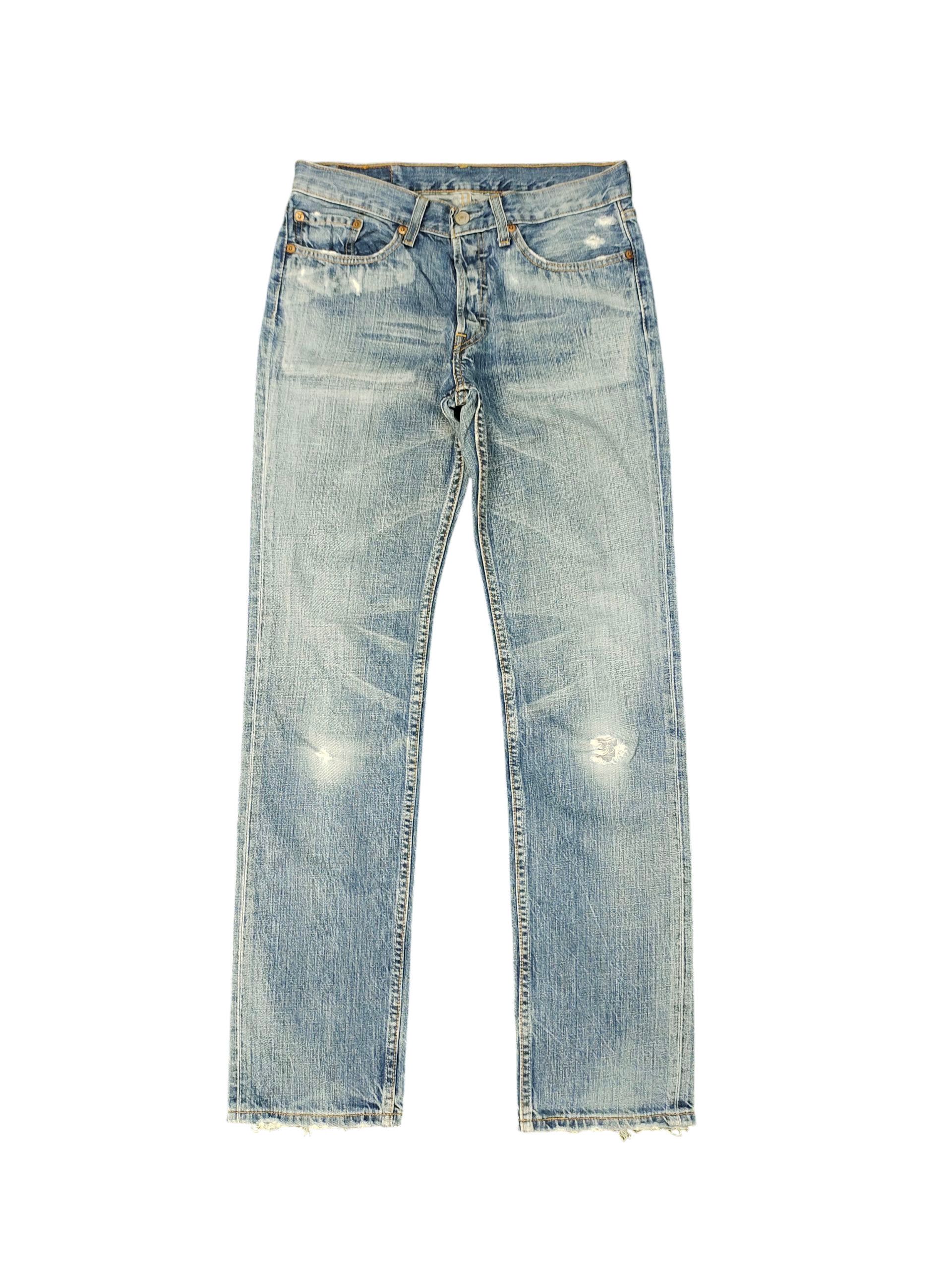 Levi's Vintage Levis 501 Clawmark Distress Jeans Hedi Slimane Size US 30 / EU 46 - 1 Thumbnail