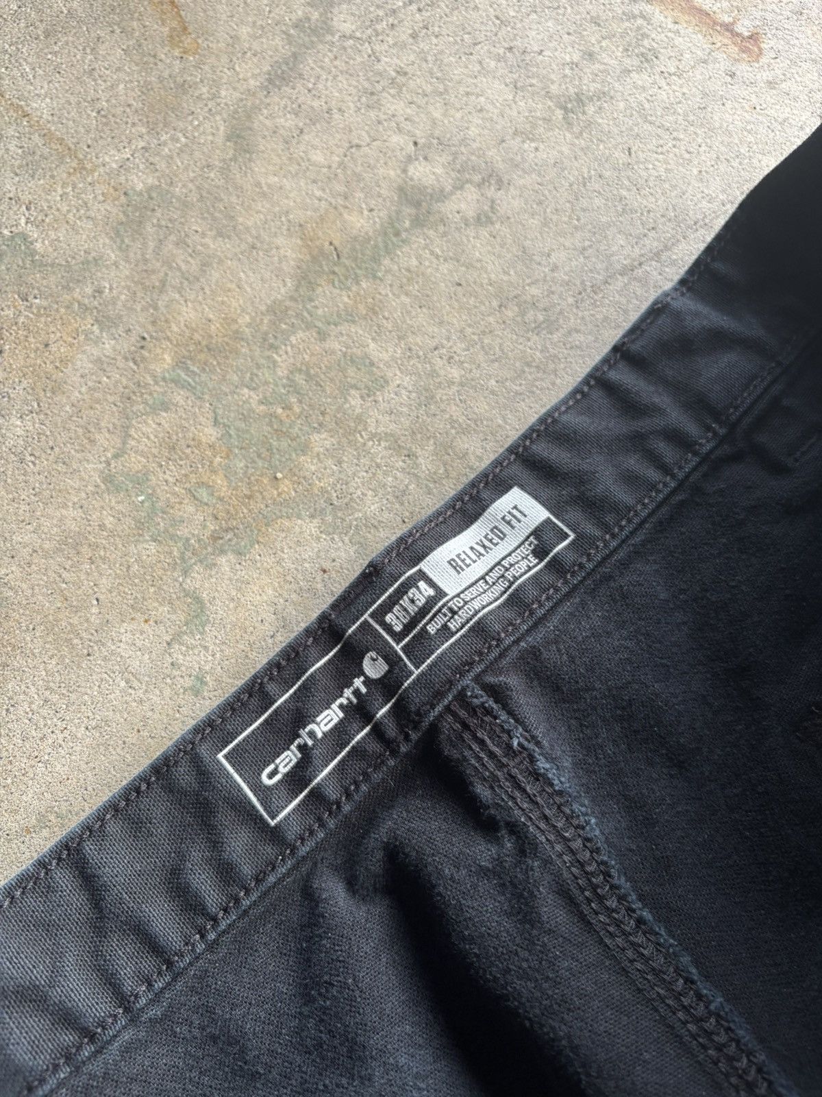 Carhartt Crazy Carhartt Faded Black Double Knee Workpants Size US 38 / EU 54 - 6 Thumbnail