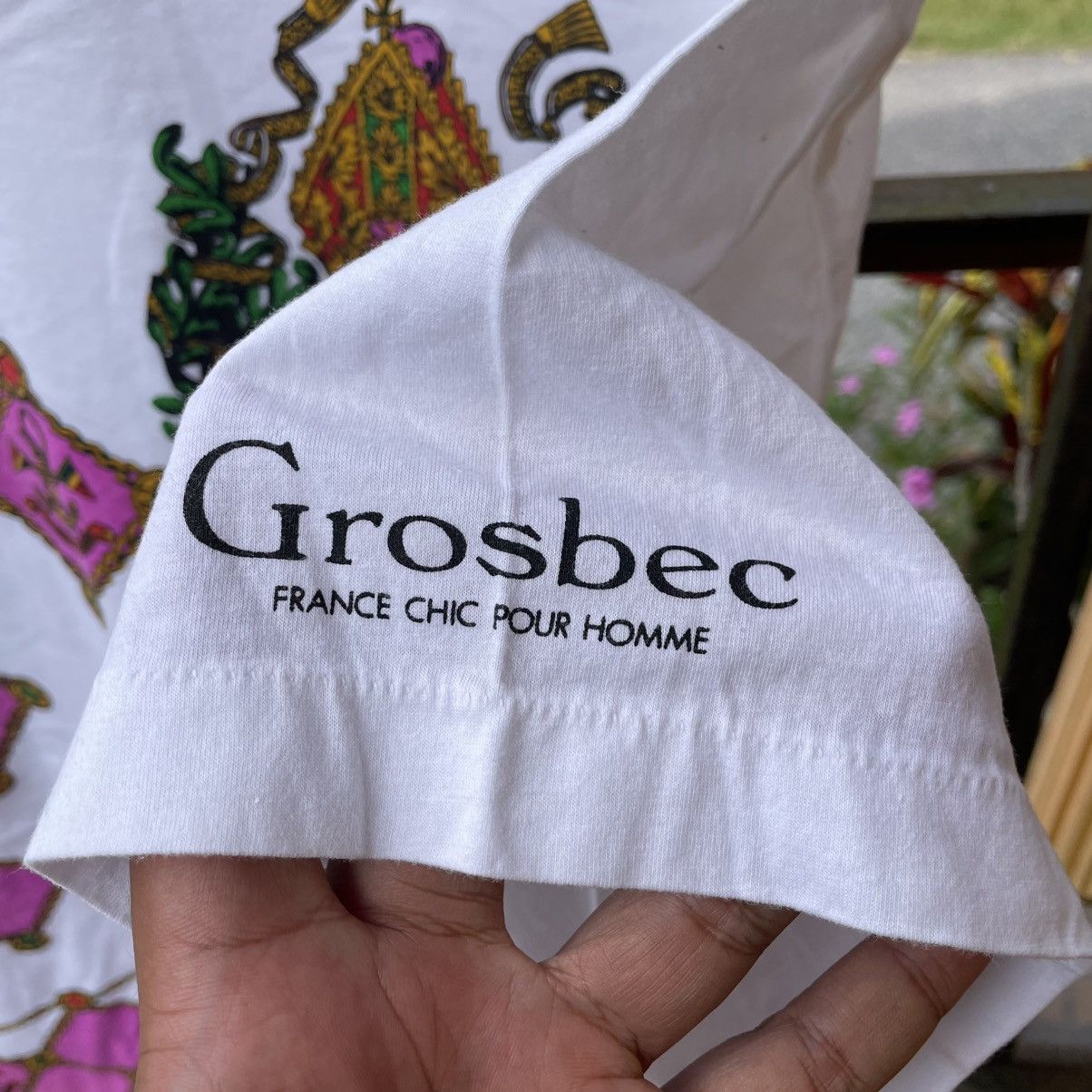 Designer 🔥Vintage Grosbec King Crown Cross Designer Tee Size US L / EU 52-54 / 3 - 6 Thumbnail