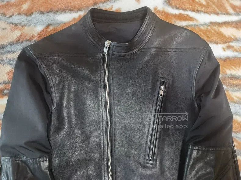 Rick Owens Rick Owens 14 FW Mainline Men's Patchwork Leather Jacket Size US M / EU 48-50 / 2 - 4 Thumbnail