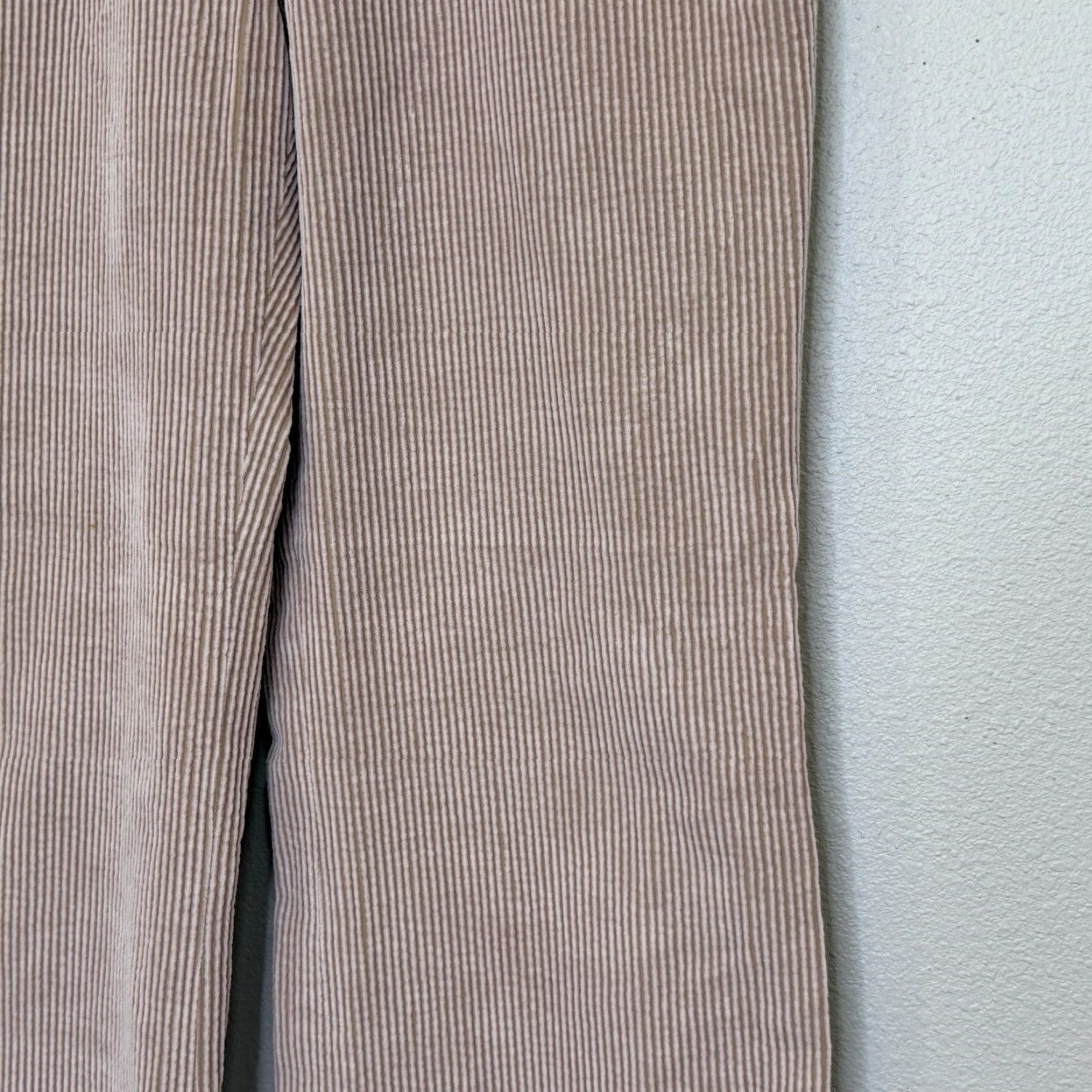Pinko Lafayette 148 Corduroy Pants Womens Size 6 Pink Wide Leg 100% Cotton Mid Rise Dress Pants Preppy Size 28" / US 6 / IT 42 - 3 Thumbnail