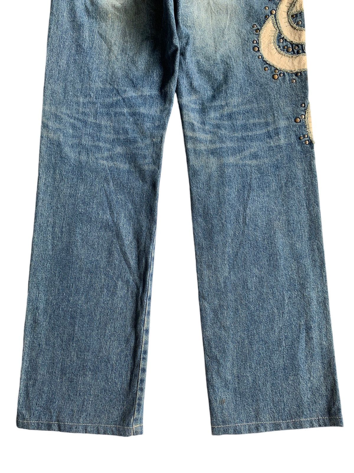 If Six Was Nine × Japanese Brand × Le Grande Bleu (L.G.B.) Punk Style Prigs snake Design Low Rise Distressed Denim☠️☠️ Size US 31 - 8 Thumbnail