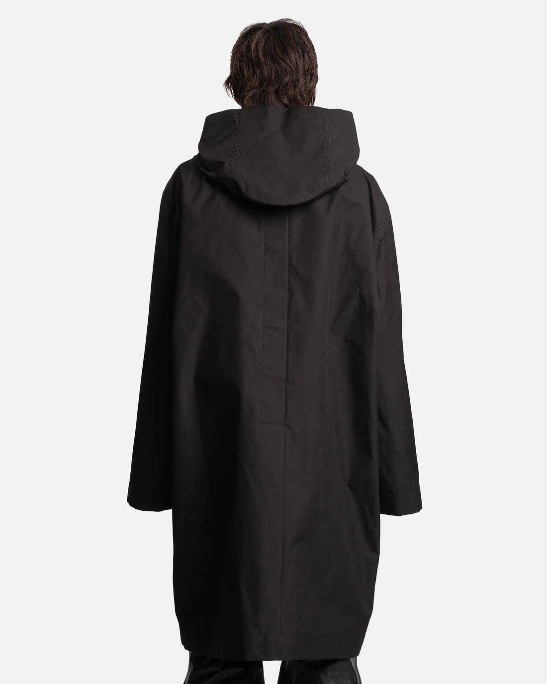 Rick Owens RICK OWENS black oversized hooded raincoat jacket Medium Size US M / EU 48-50 / 2 - 3 Thumbnail