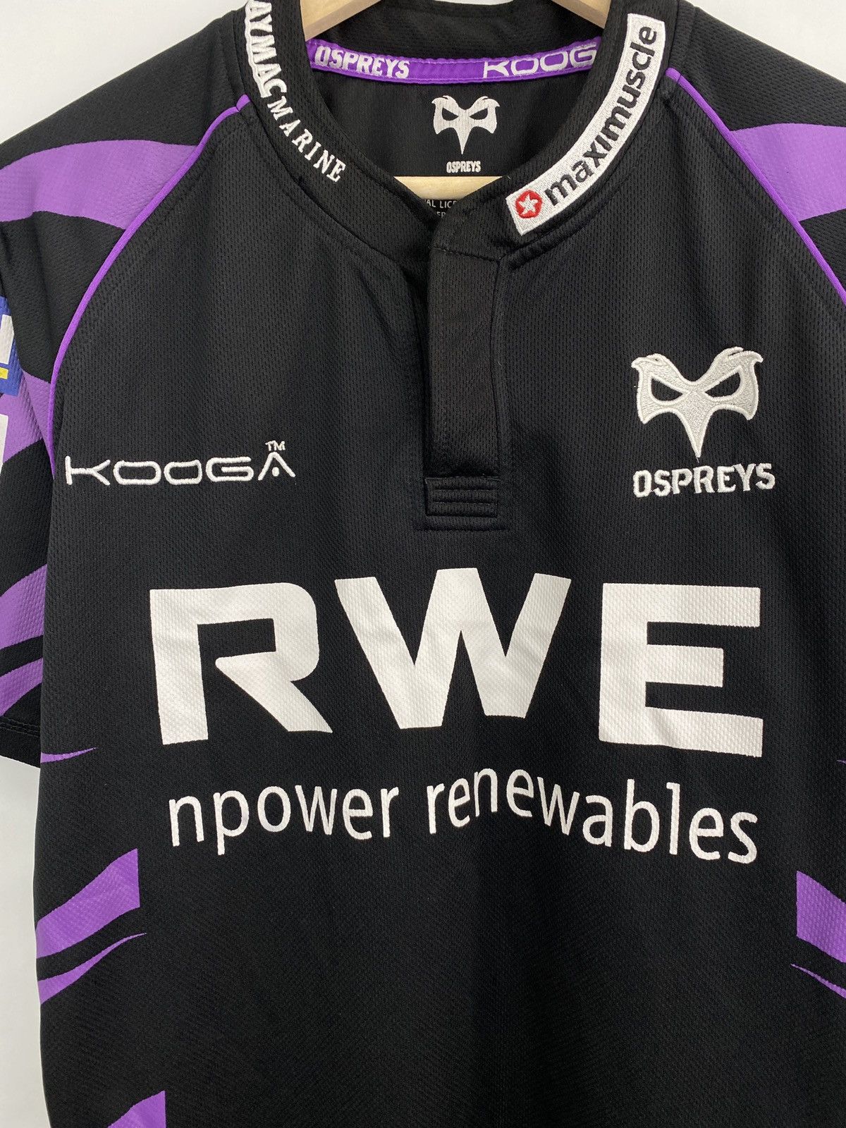 Man Made In Australia Ospreys Rugby Union 2009/2010 Kooga Black Home Jersey Rare Size US M / EU 48-50 / 2 - 4 Thumbnail
