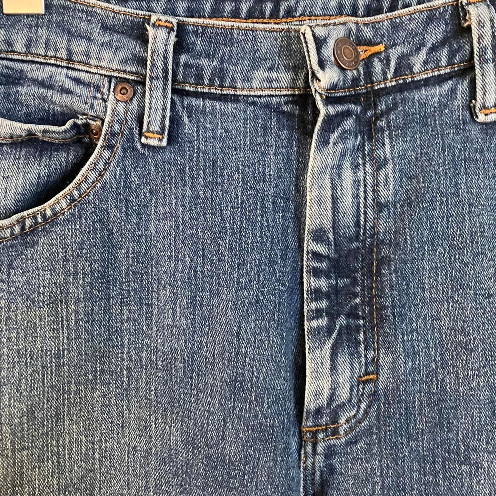 Wrangler Wrangler Dark Wash Denim 5 Pocket Regular Fit Jeans Size US 34 / EU 50 - 2 Thumbnail