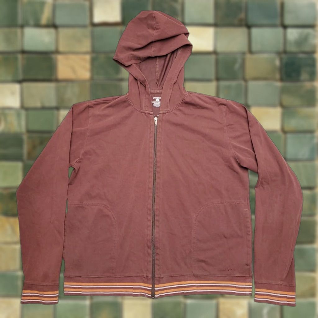 Patagonia Patagonia Jacket Womens L Maroon Lightweight Full Zip Hooded Gorp Comfy Stretch Nature Outdoor Zip Embroidered Logo Casual Womens Size L / US 10 / IT 46 - 1 Thumbnail