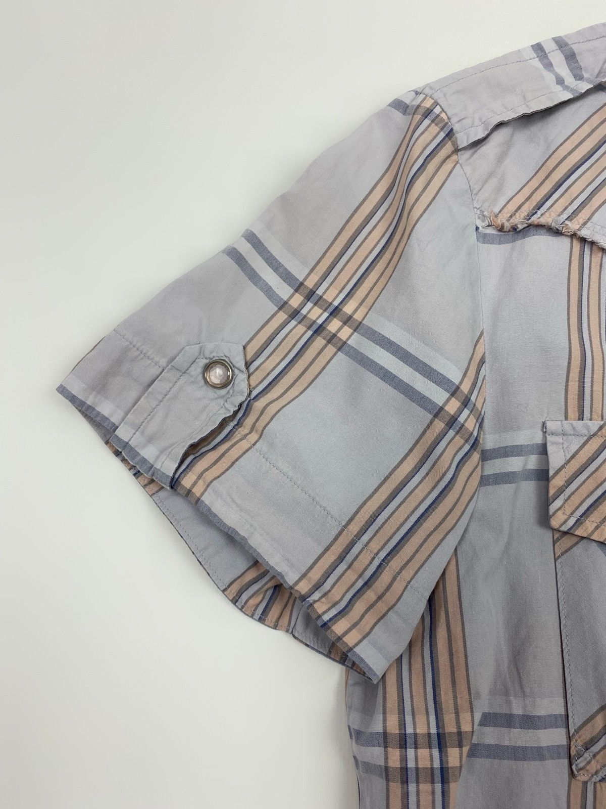 Diesel Y2K Vintage Diesel Purple Check Western Snap Button Up Shirt Size US M / EU 48-50 / 2 - 4 Thumbnail
