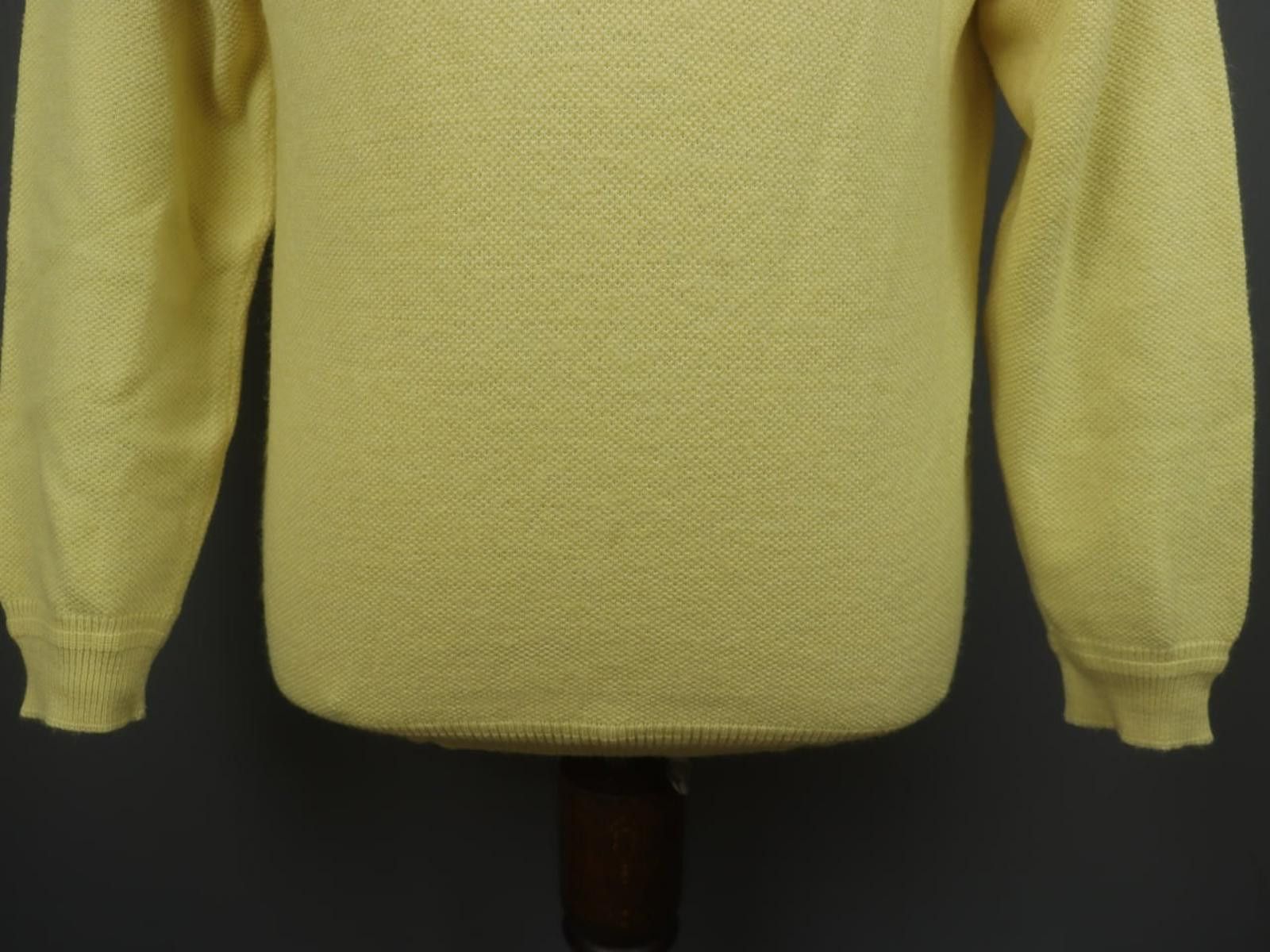 Lacoste Lacoste Yellow Linen Knitted Pullover Sweater Size 6 Size M / US 6-8 / IT 42-44 - 3 Thumbnail