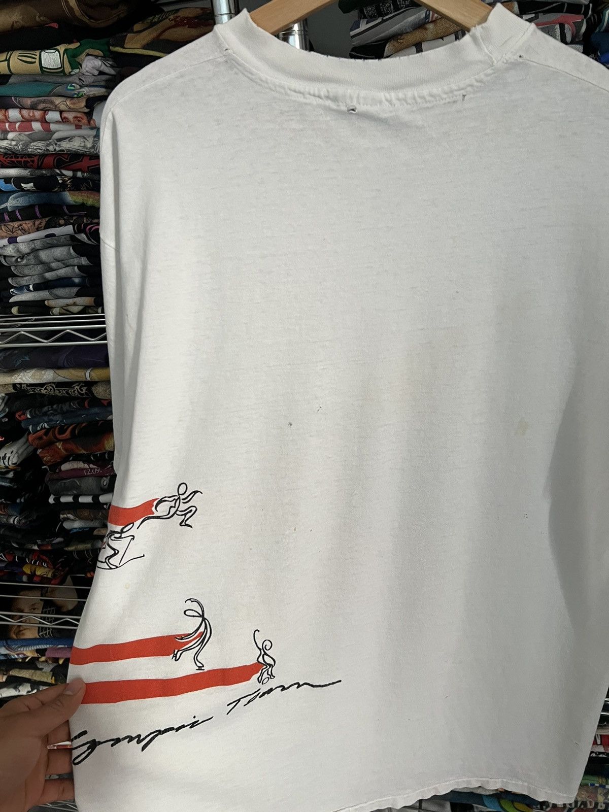 Champion 1996 Atlanta Olympics Flag Single Stitch Art Tee Size US XL / EU 56 / 4 - 9 Thumbnail