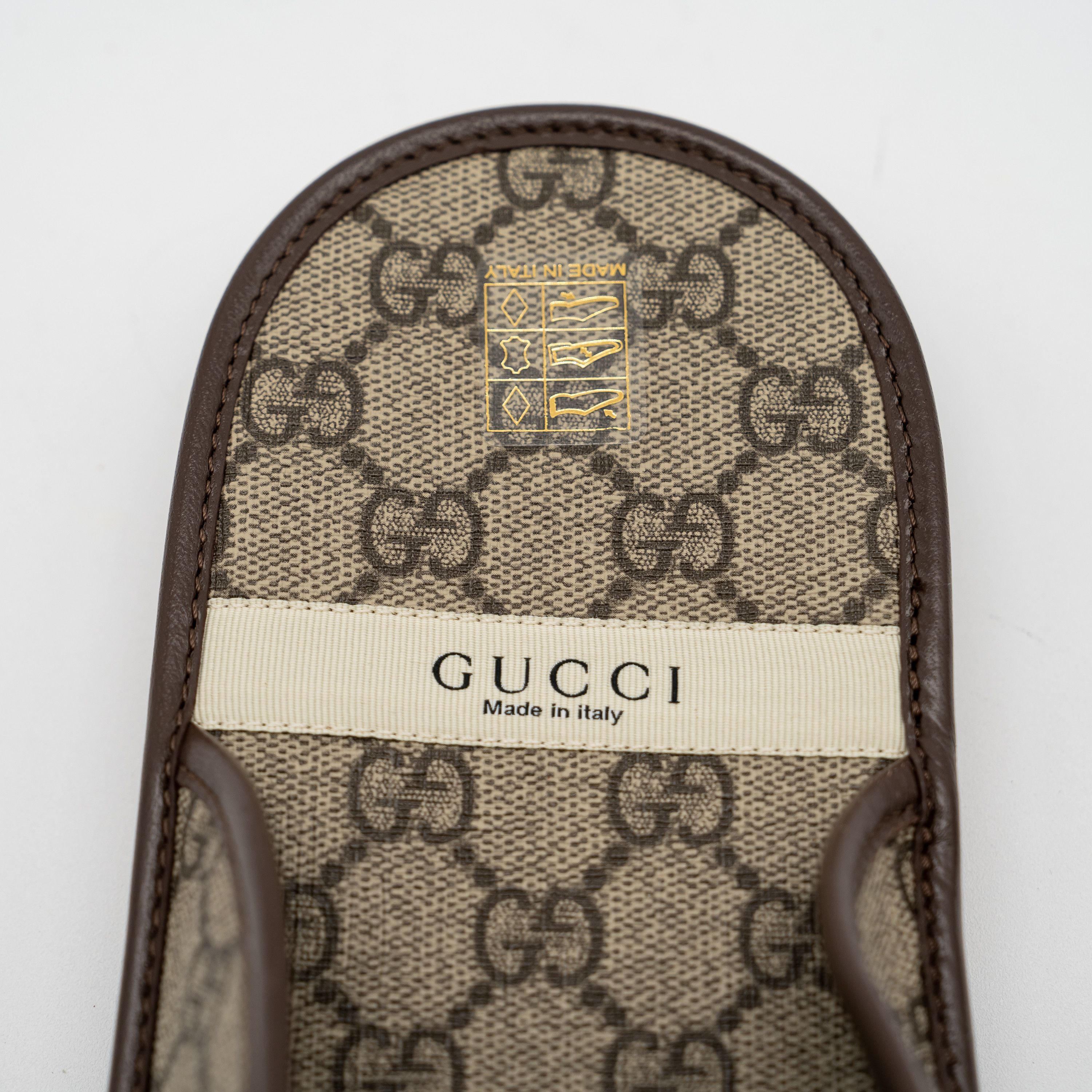 Gucci Gucci Horsebit GG Mule Slippers Canvas Beige Brown Size US 13 / EU 46 - 9 Thumbnail
