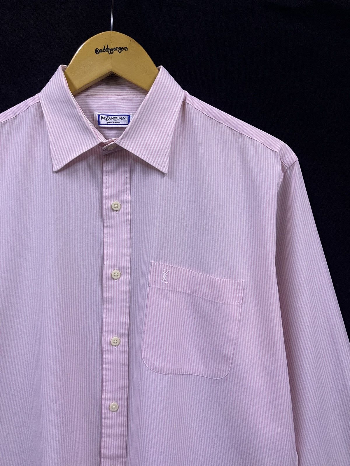 Yves Saint Laurent YSL YVES SAINTS LAUREN CHECKERED TSHIRT Size US L / EU 52-54 / 3 - 2 Thumbnail