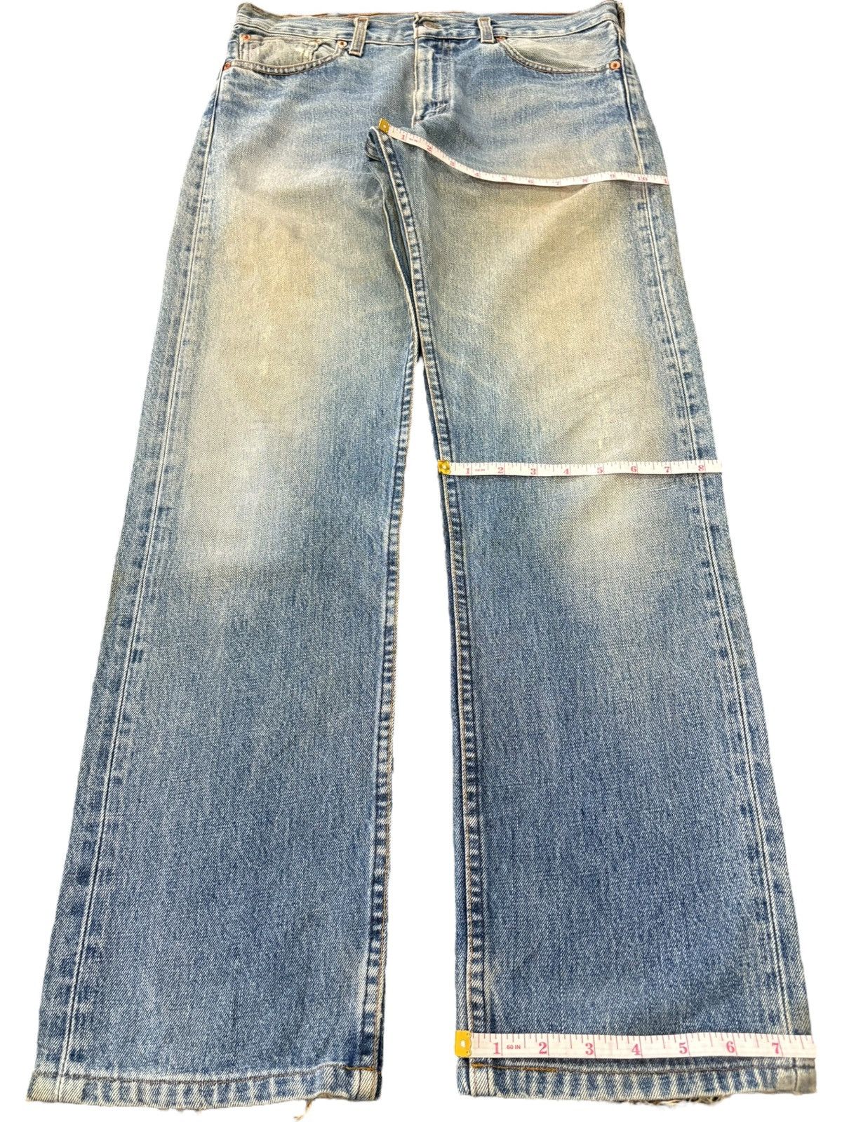 Levi's Vintage 90s Levi’s 505 Mud Wash Distressed Loose Jeans Size US 32 / EU 48 - 13 Thumbnail